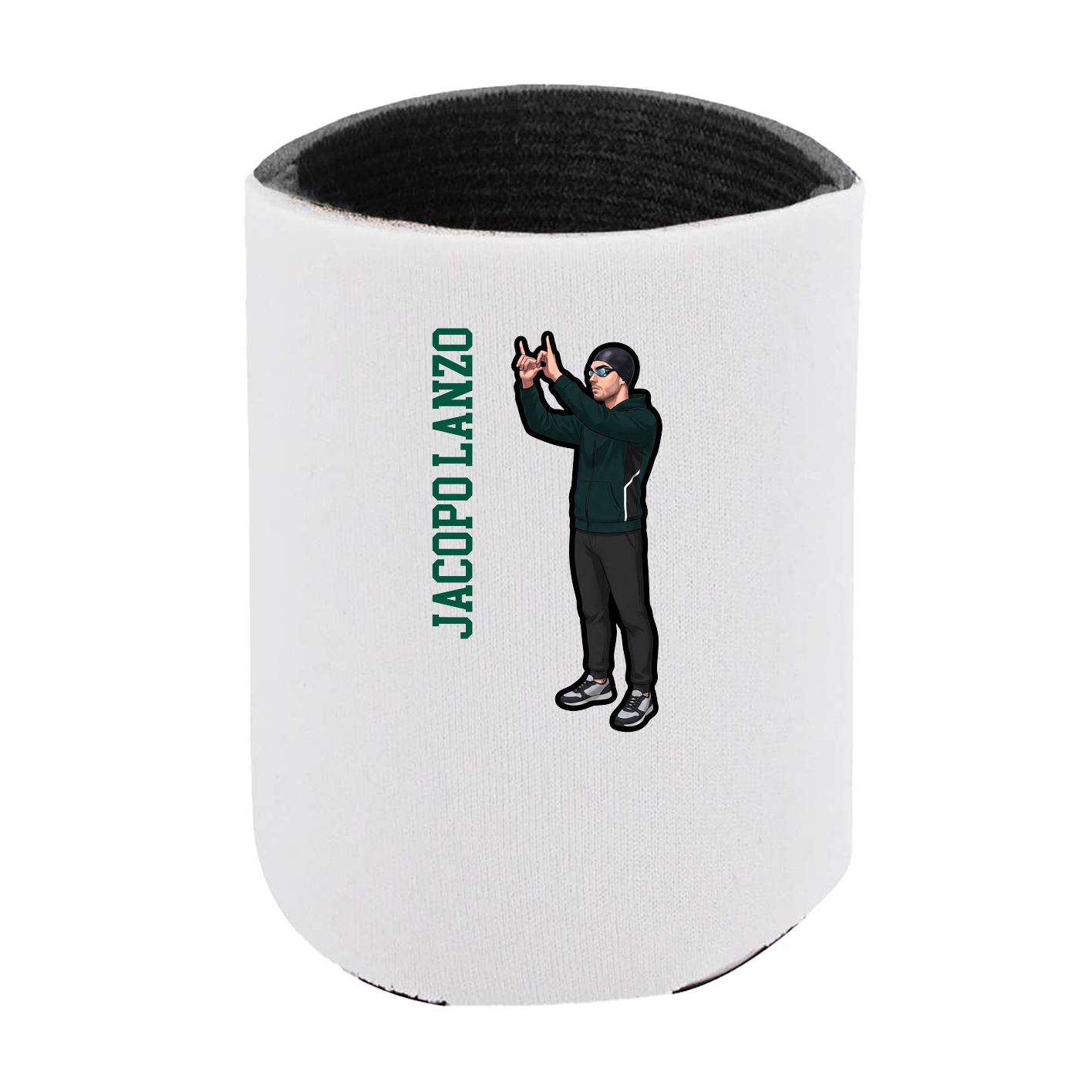 Can Holder — Name Vertical in White