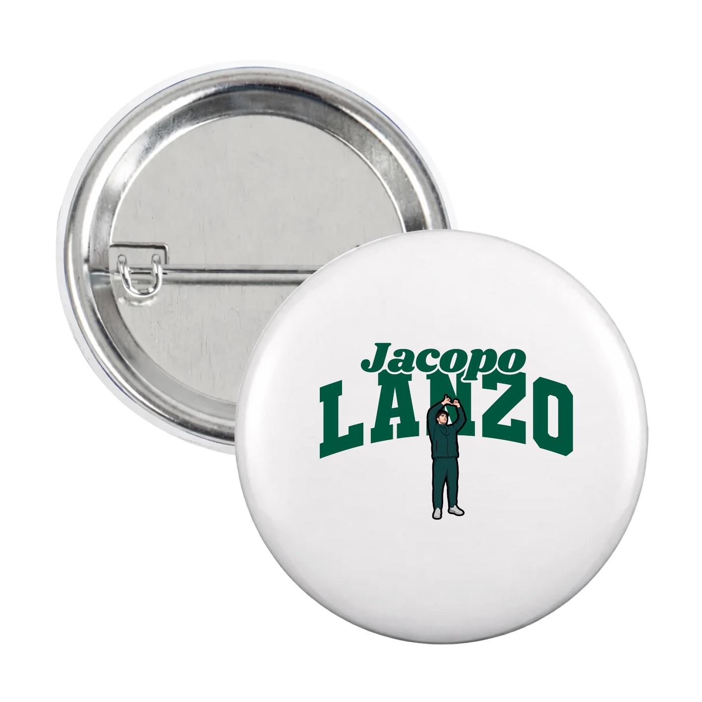 Game Day Button — Signature Arch in White
