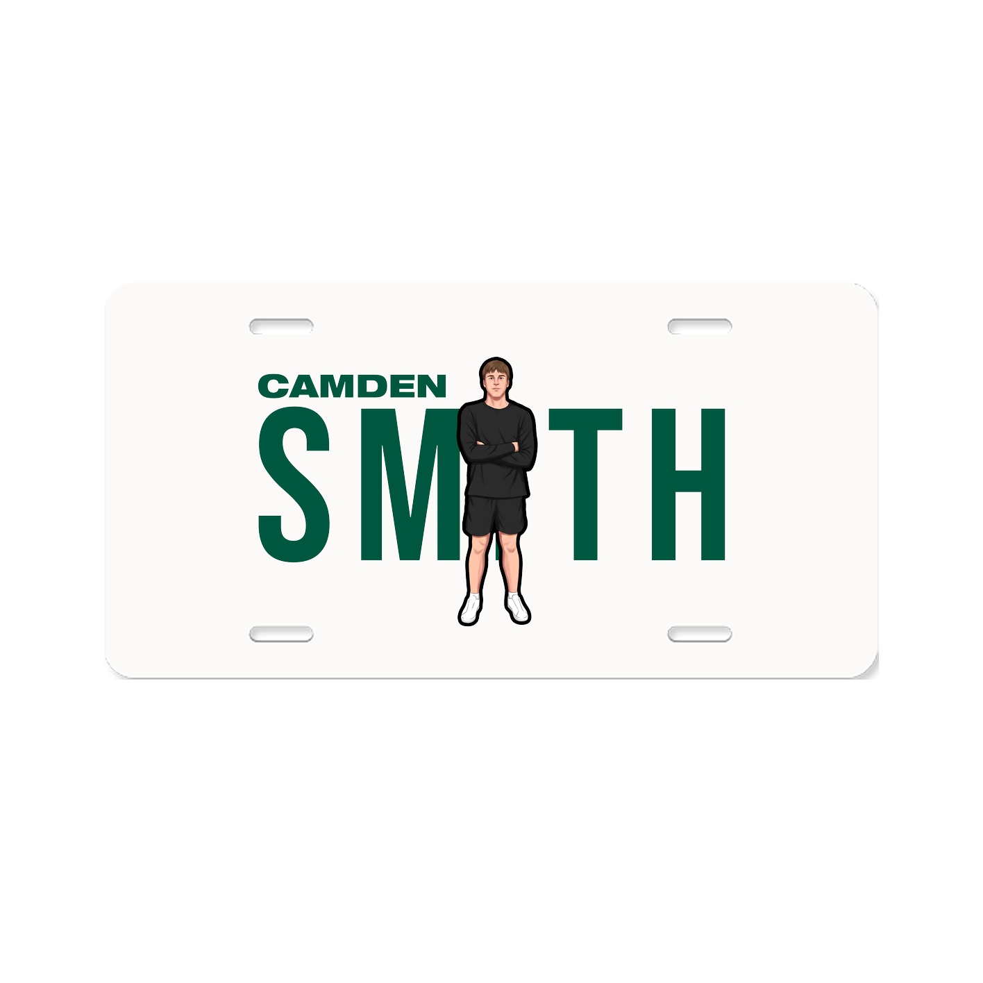 License Plate — Player Name in Classic