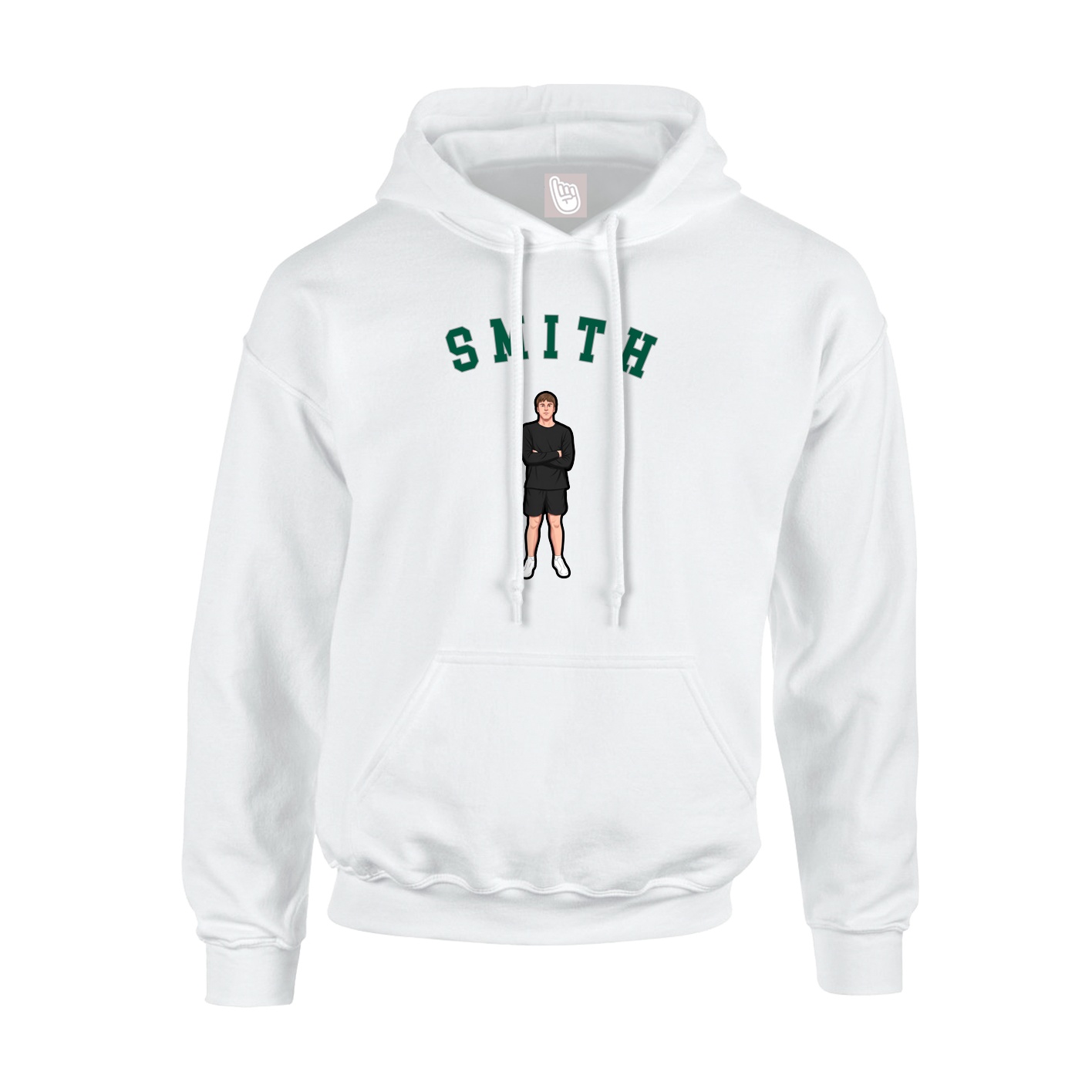 Youth Hoodie — Shirsey Arch in White