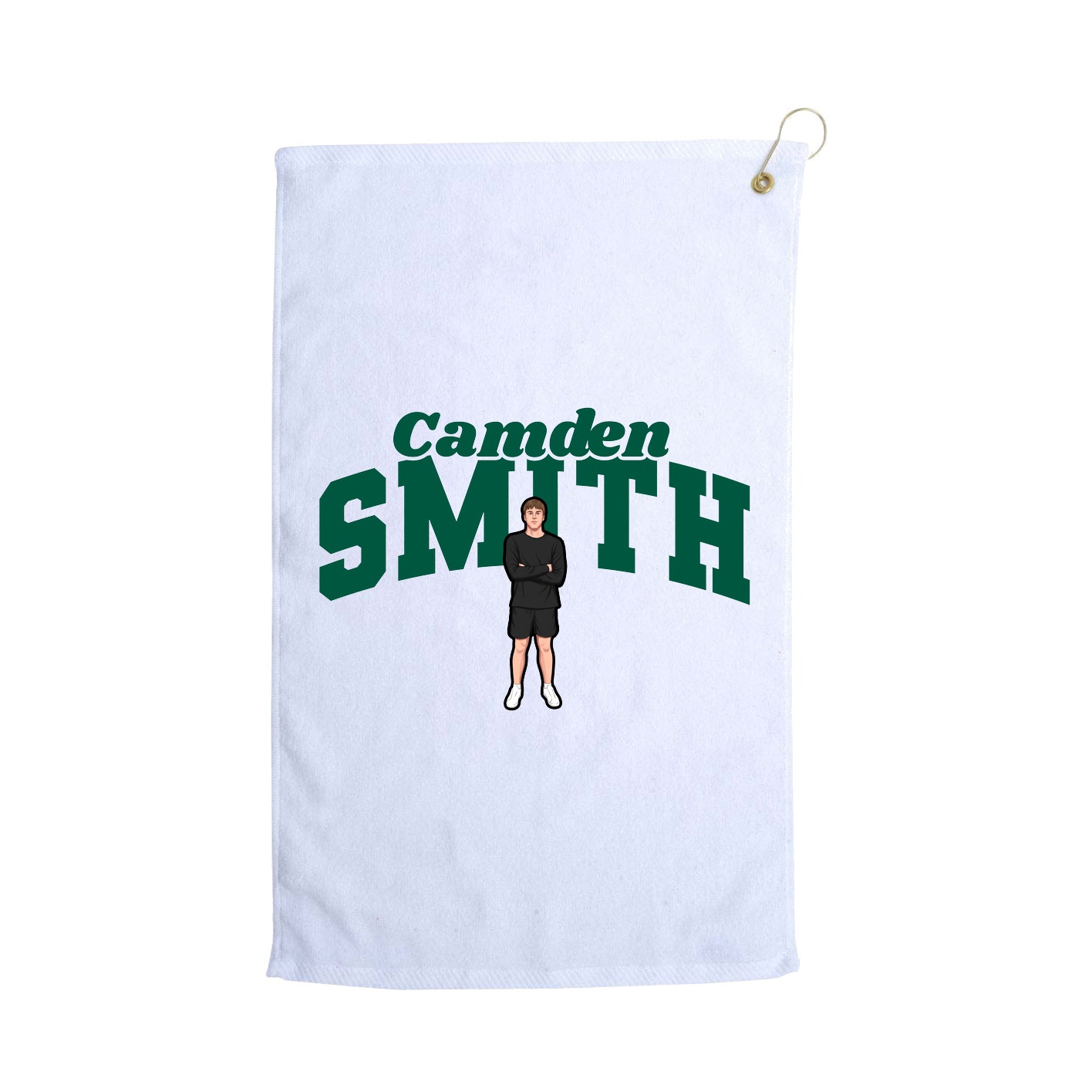 Golf Towel — Signature Arch in White