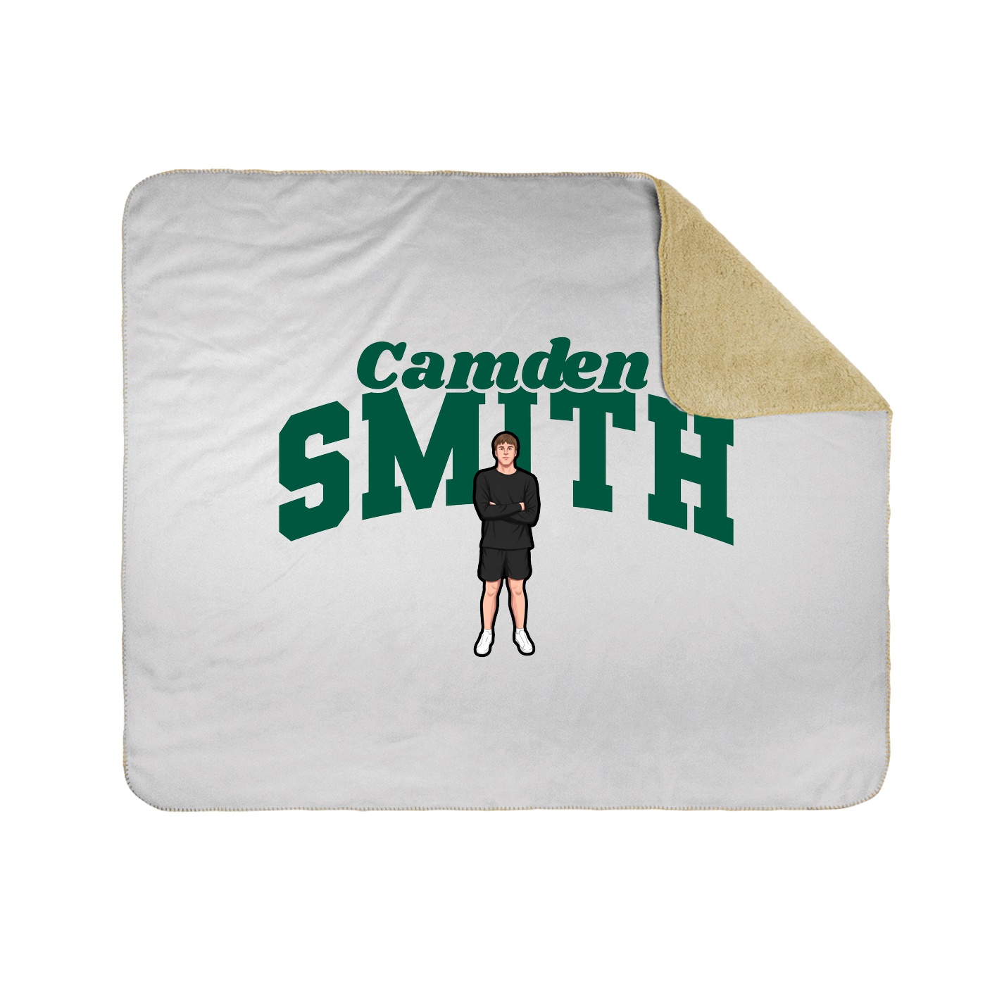 Throw Blanket — Signature Arch in White