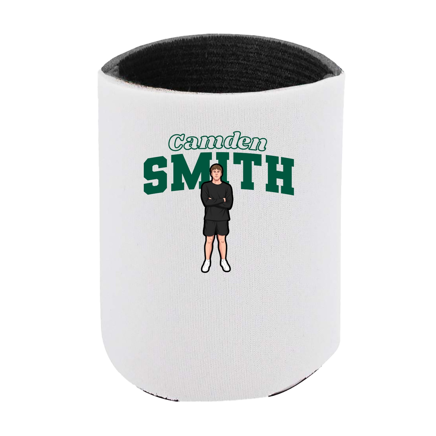 Can Holder — Name Arch in White