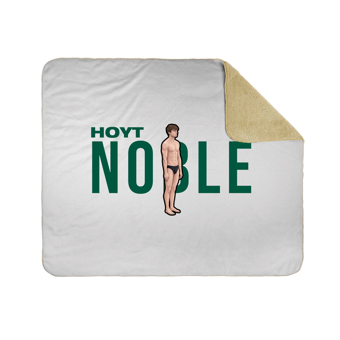 Throw Blanket — Player Name in White