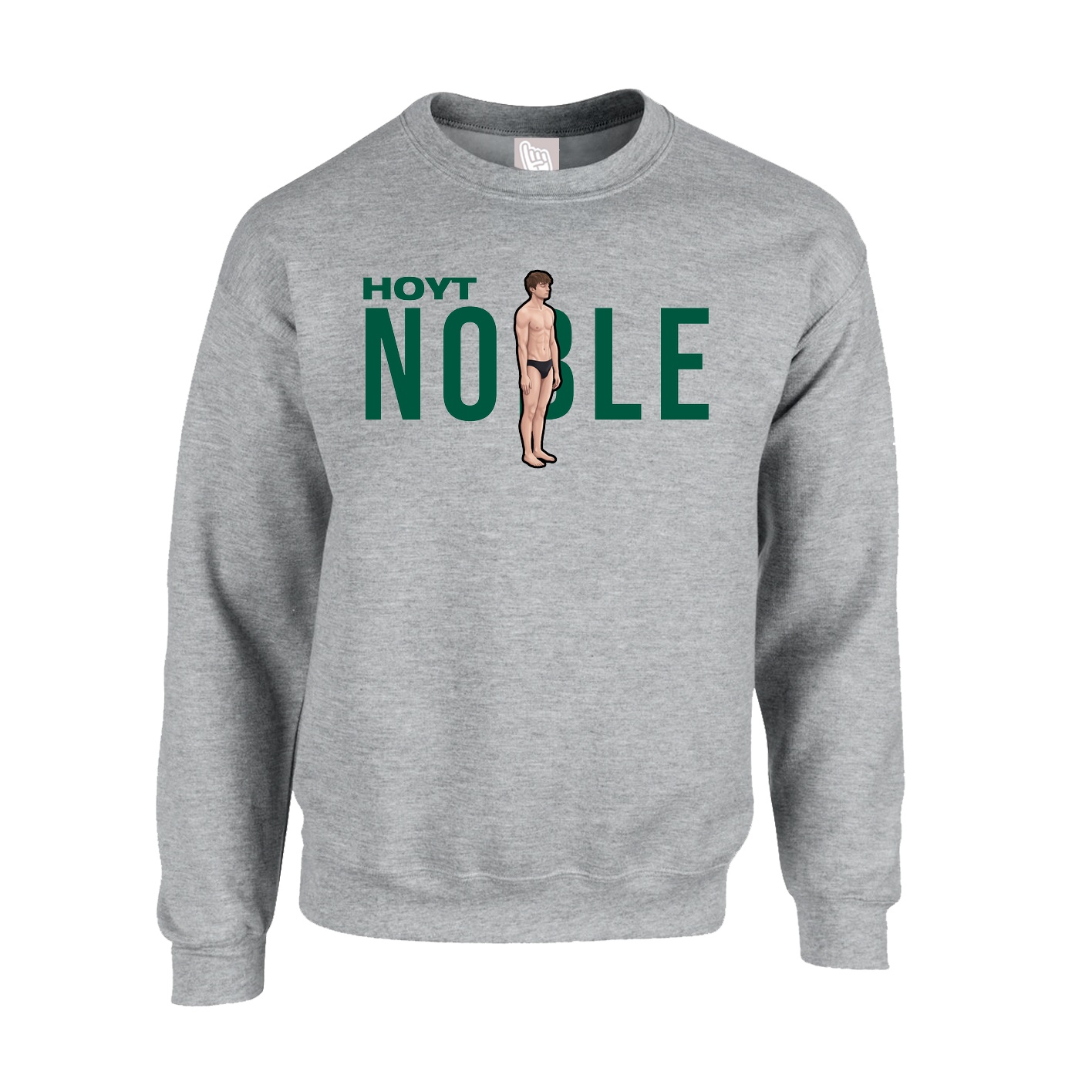 Fleece Crew — Player Name in Grey