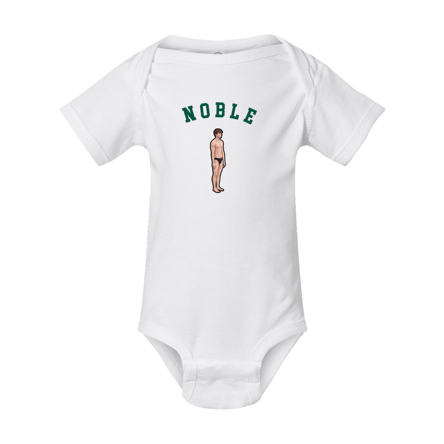 Baby Onesie — Shirsey Arch in White
