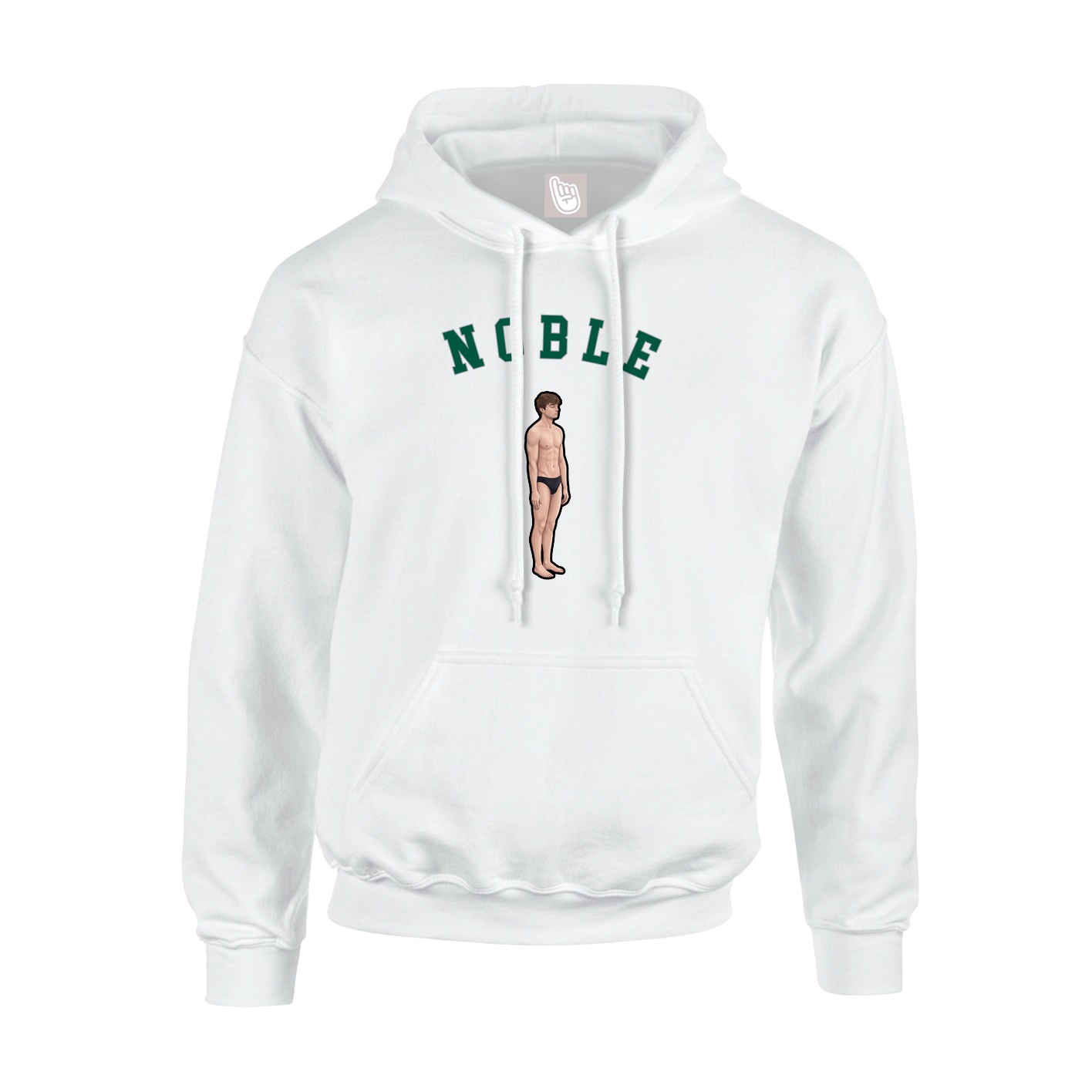 Youth Hoodie — Shirsey Arch in White