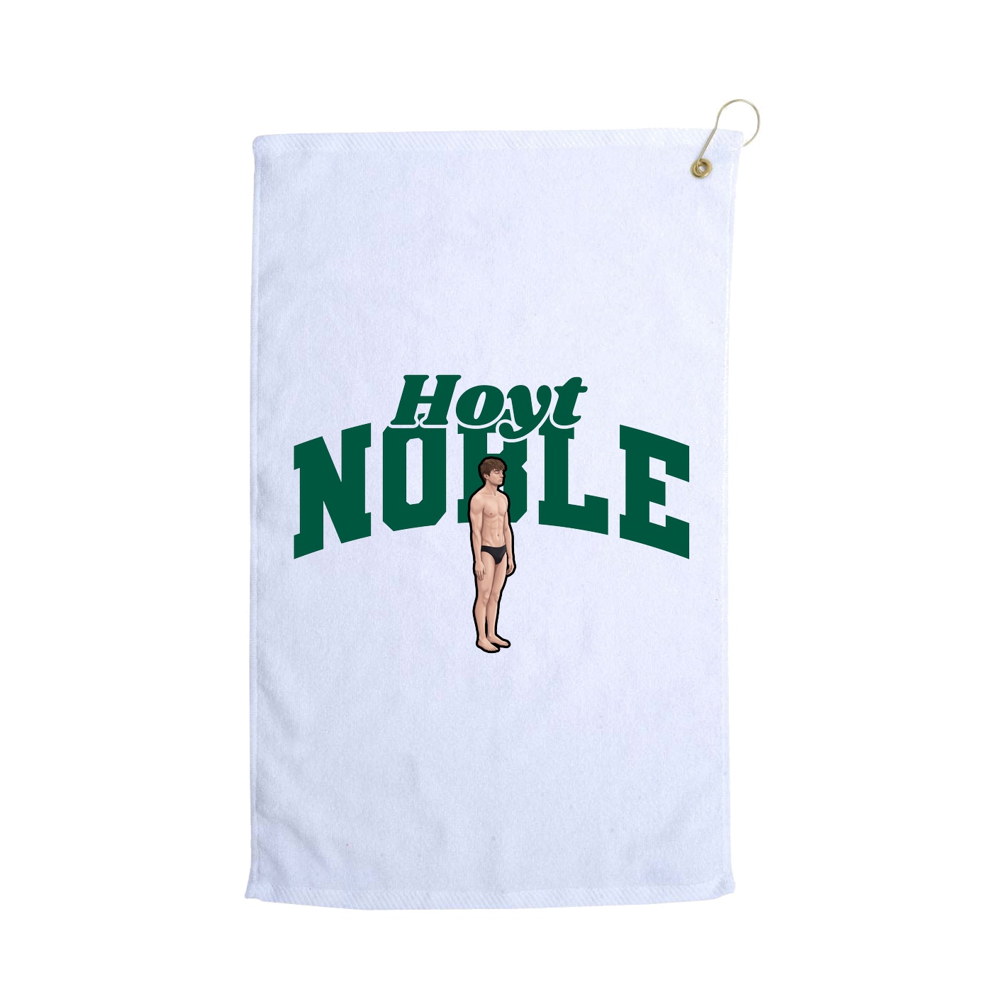 Golf Towel — Signature Arch in White