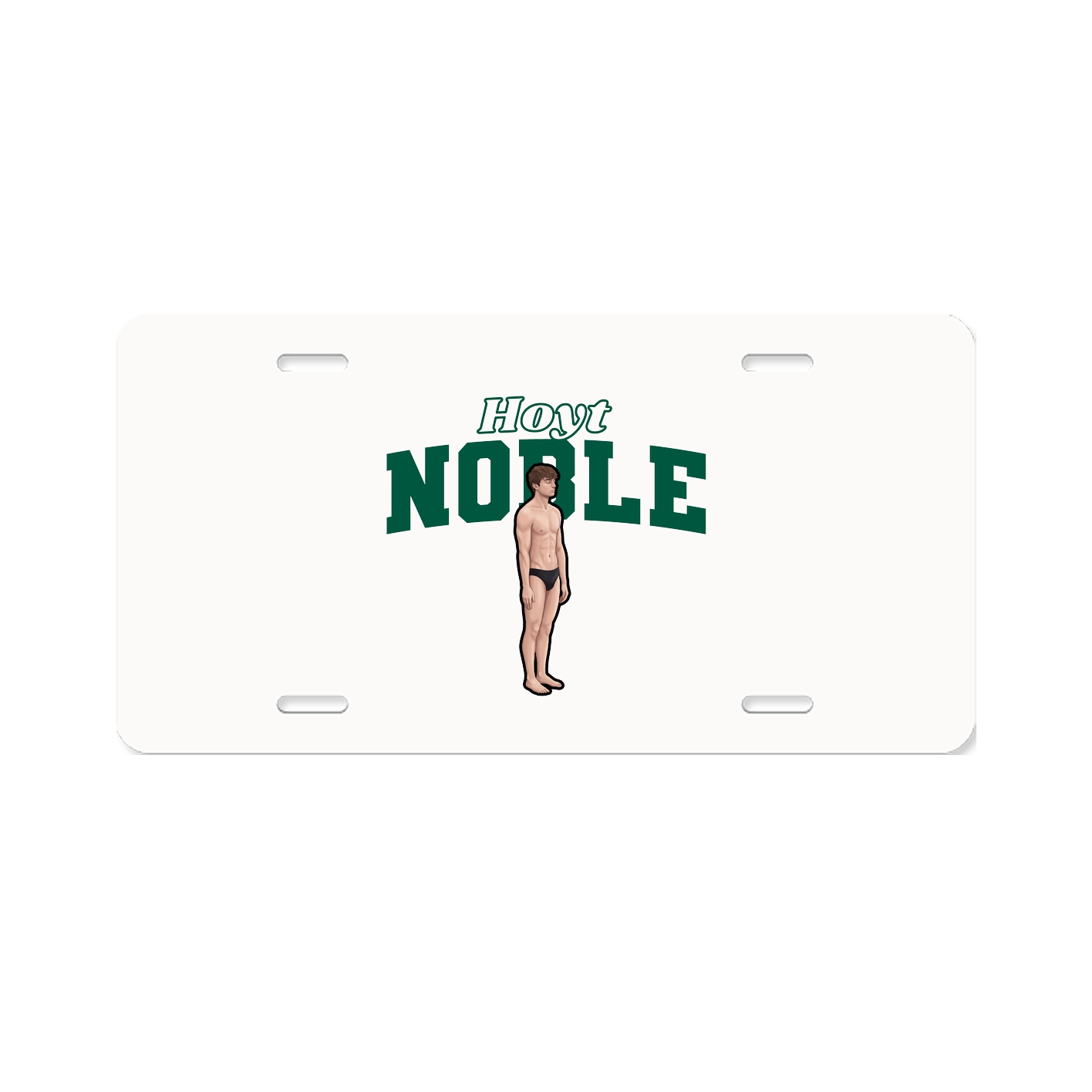License Plate — Name Arch in Classic
