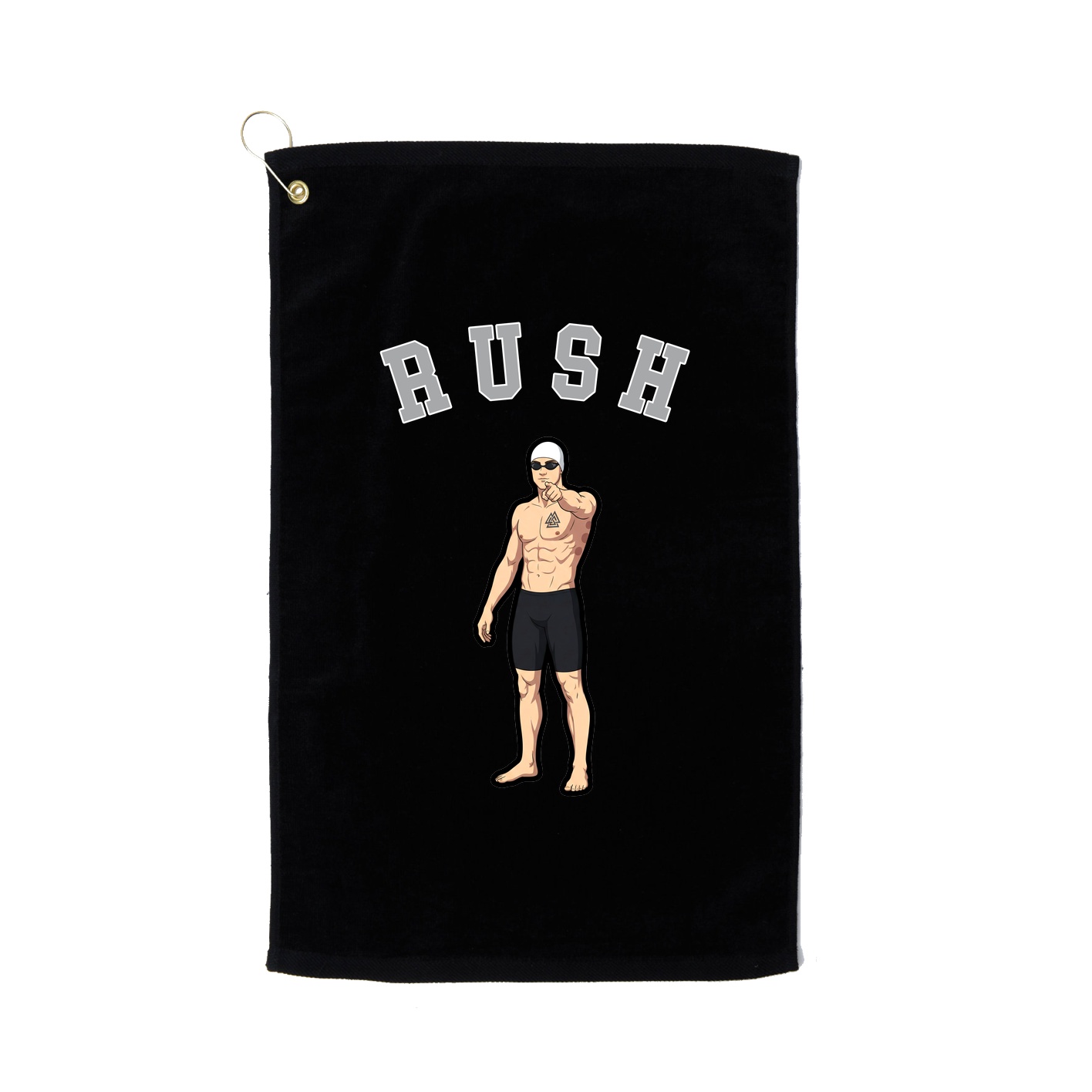 Golf Towel — Shirsey Arch in Black