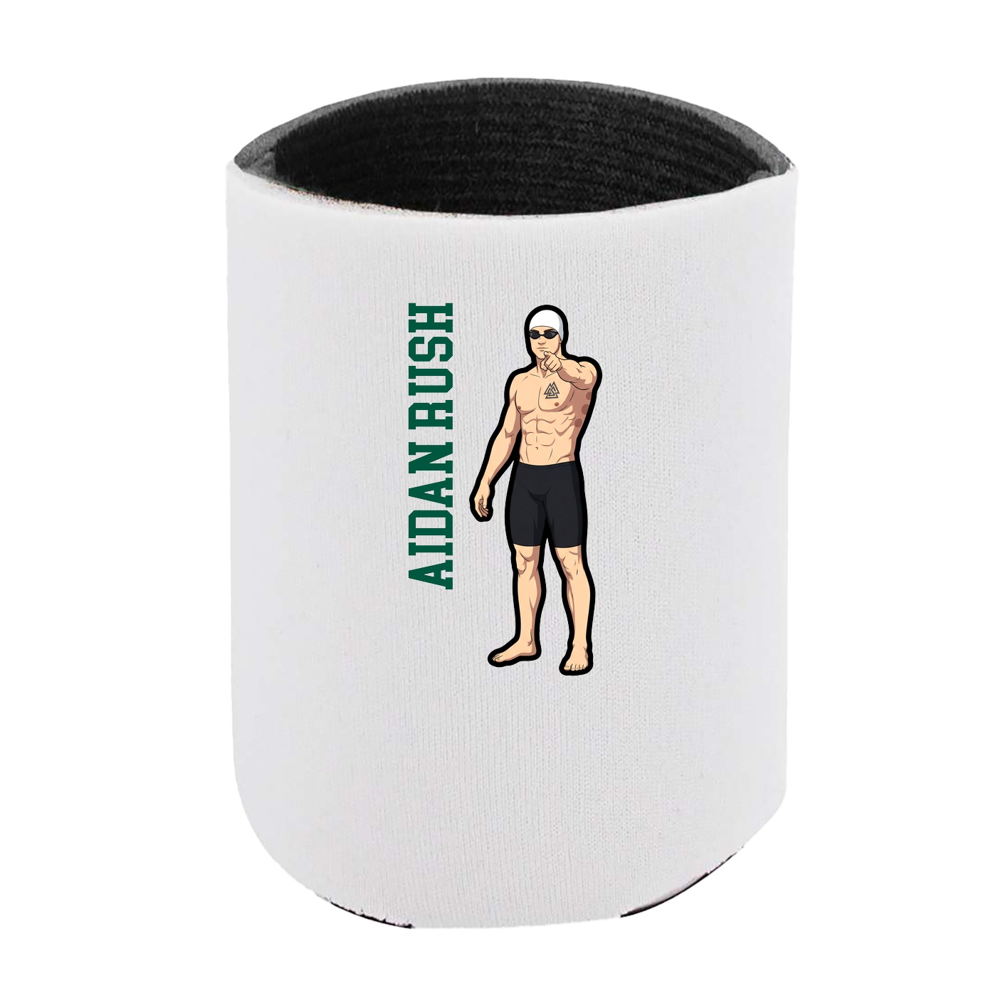 Can Holder — Name Vertical in White