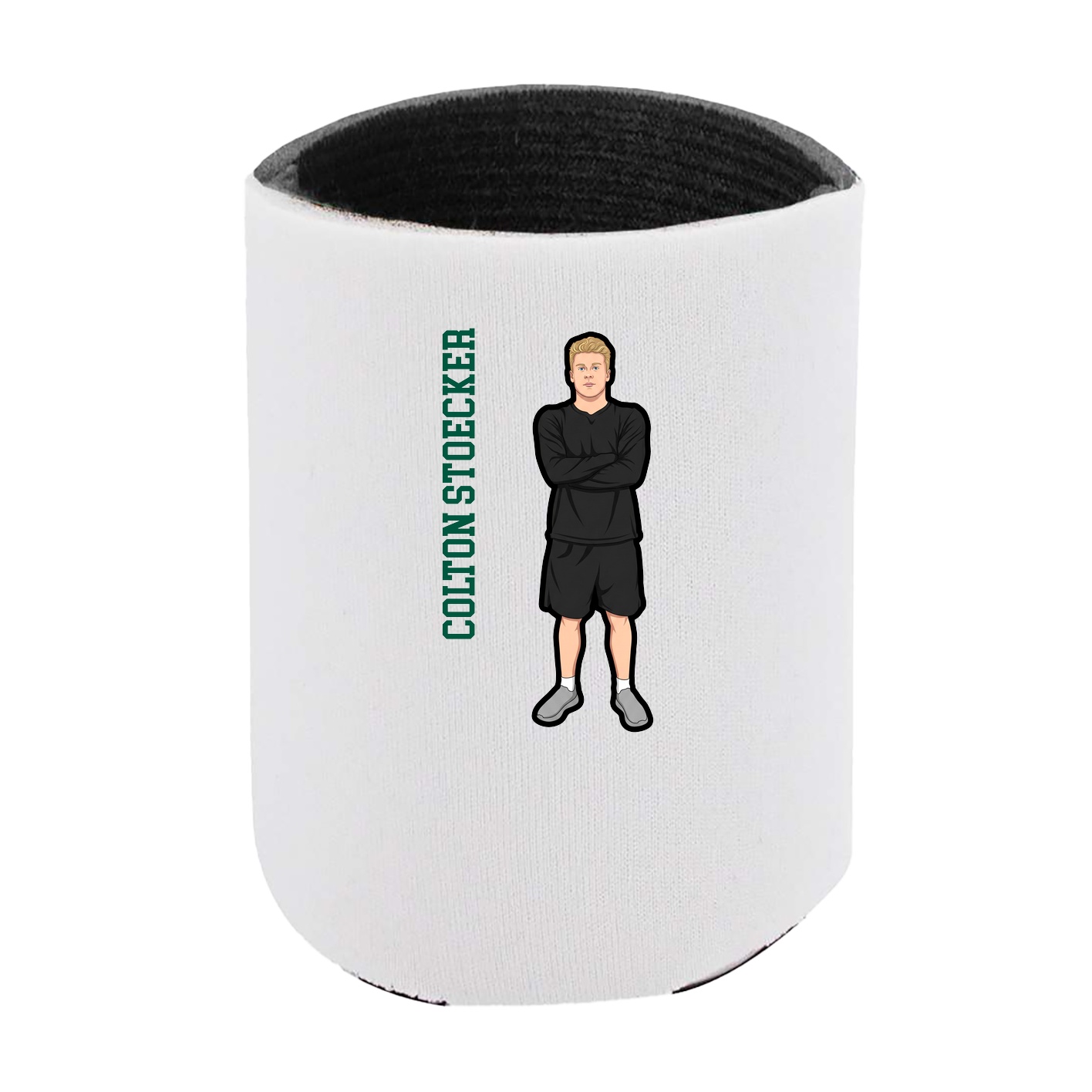 Can Holder — Name Vertical in White