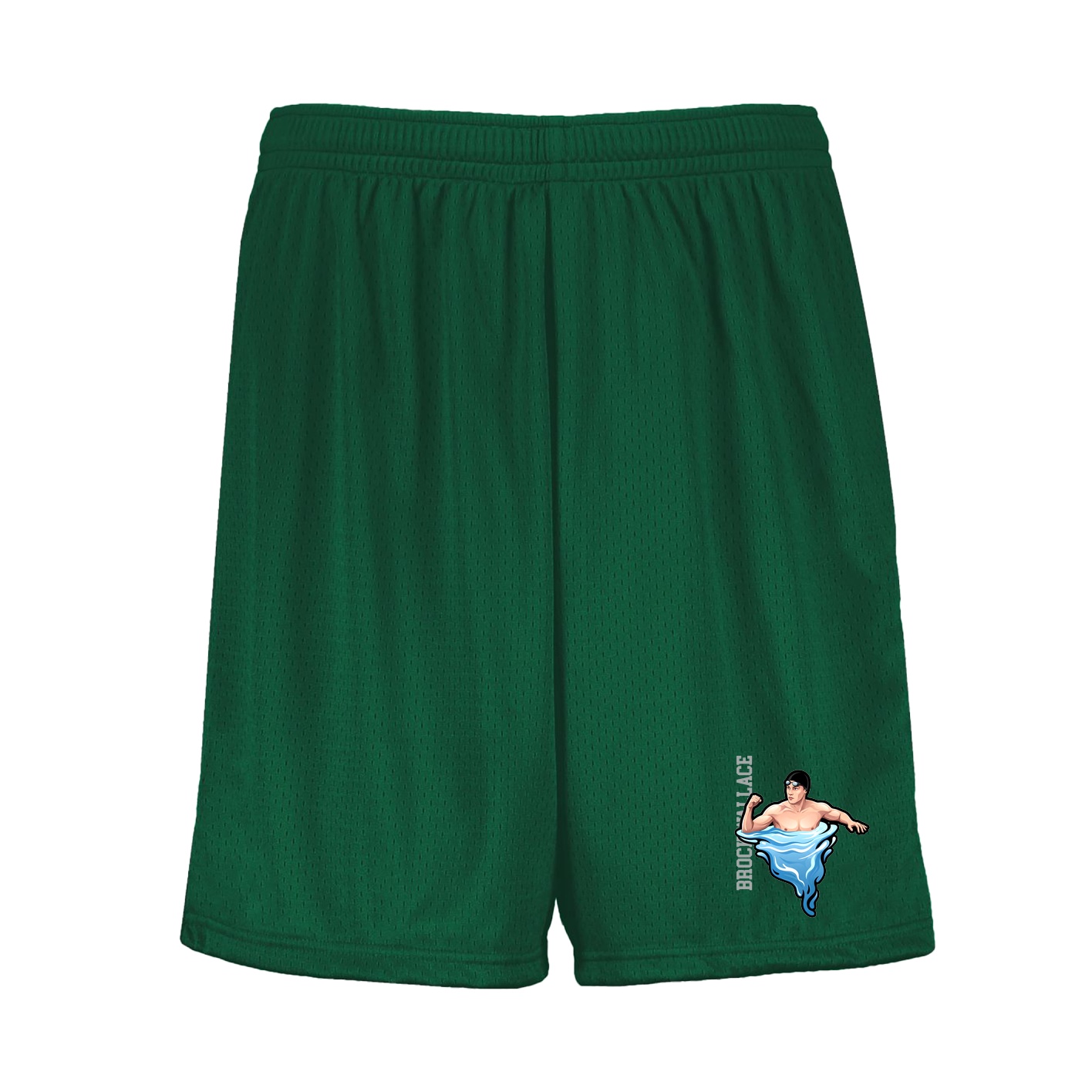 Shorts — Name Vertical in Green