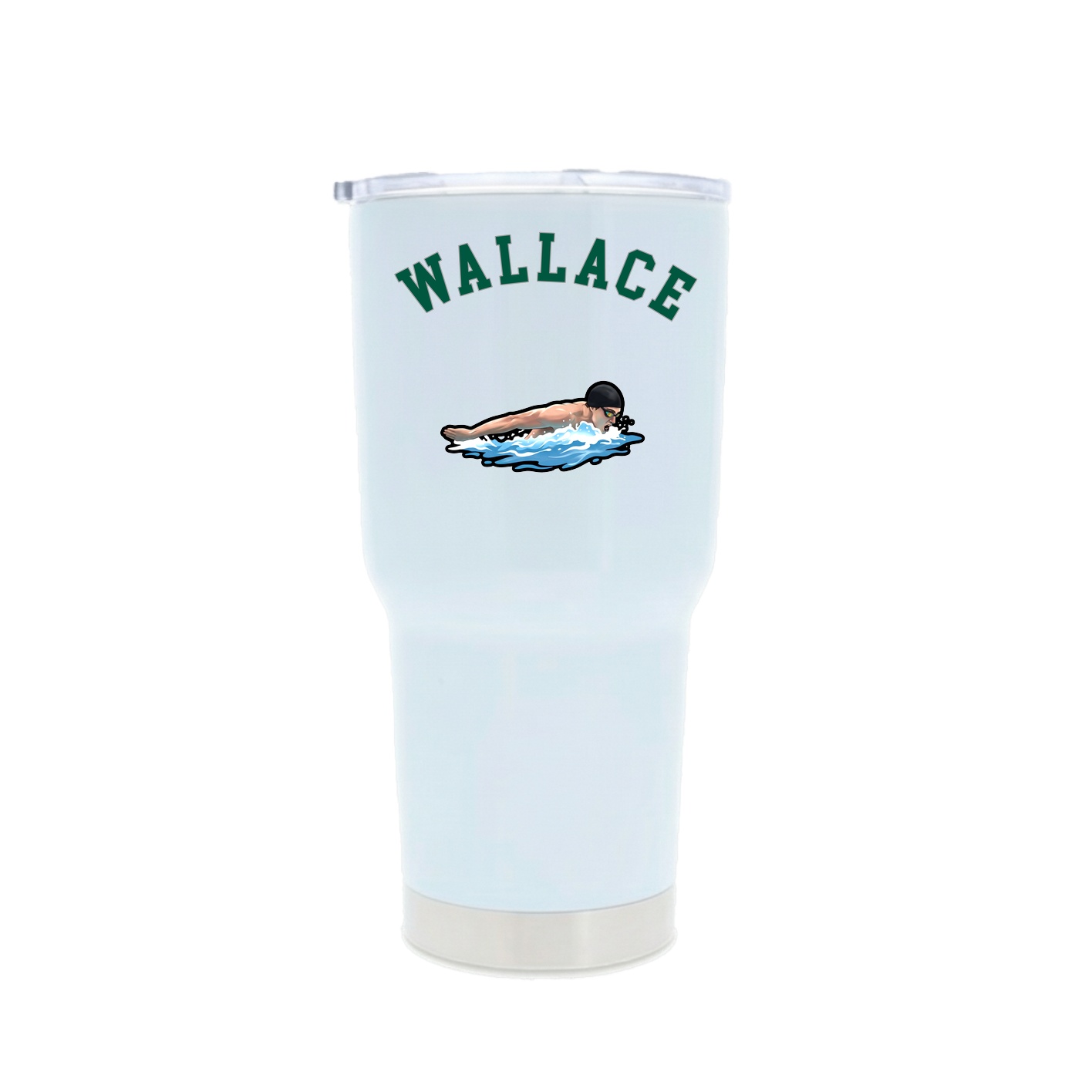 30oz Stainless Steel Tumbler — Shirsey Arch in White
