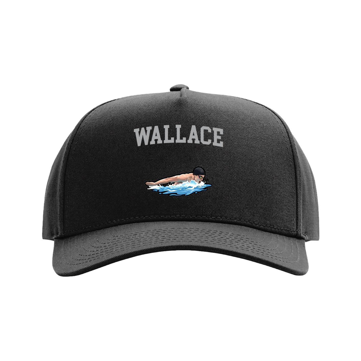Full Fabric Five-Panel Champ Cap — Shirsey in Black