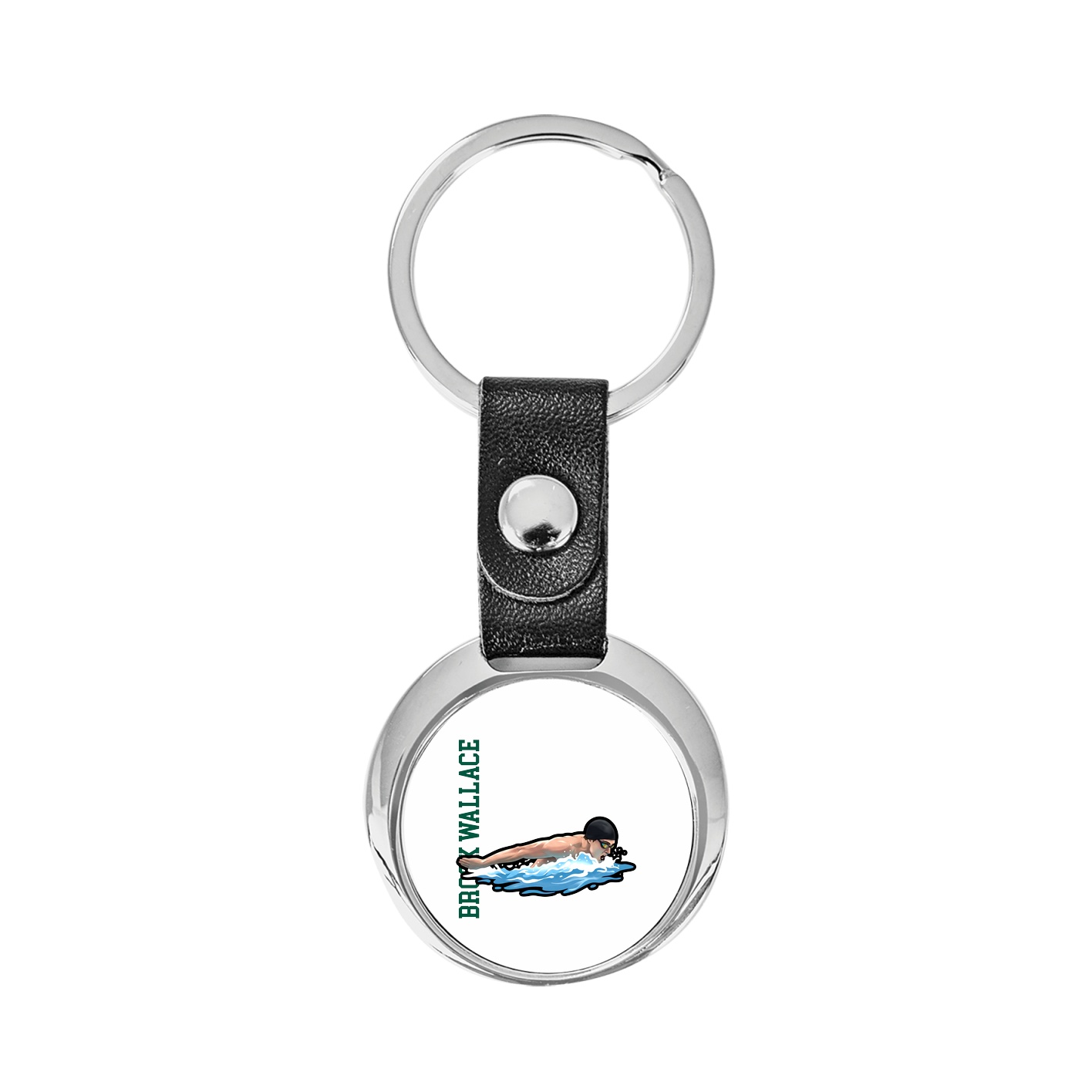 Key Chain — Name Vertical in Classic