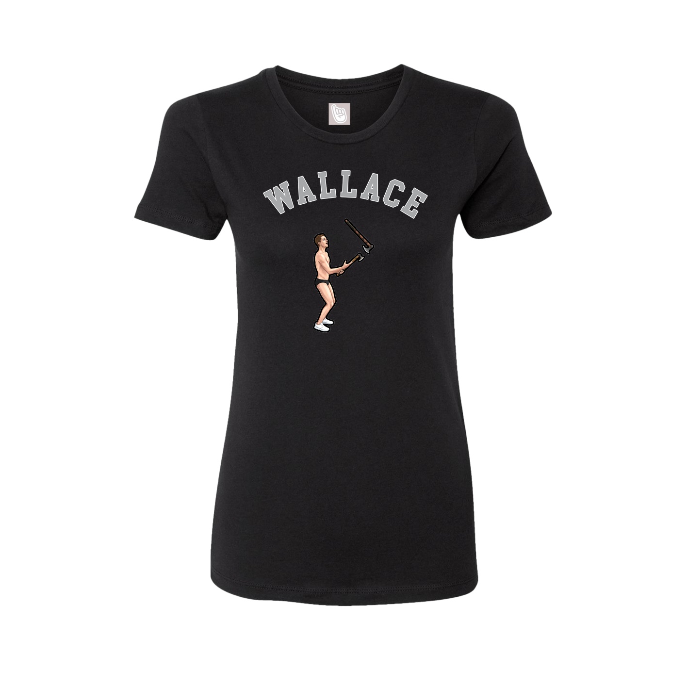 Fitted Women's Tee — Shirsey Arch in Black