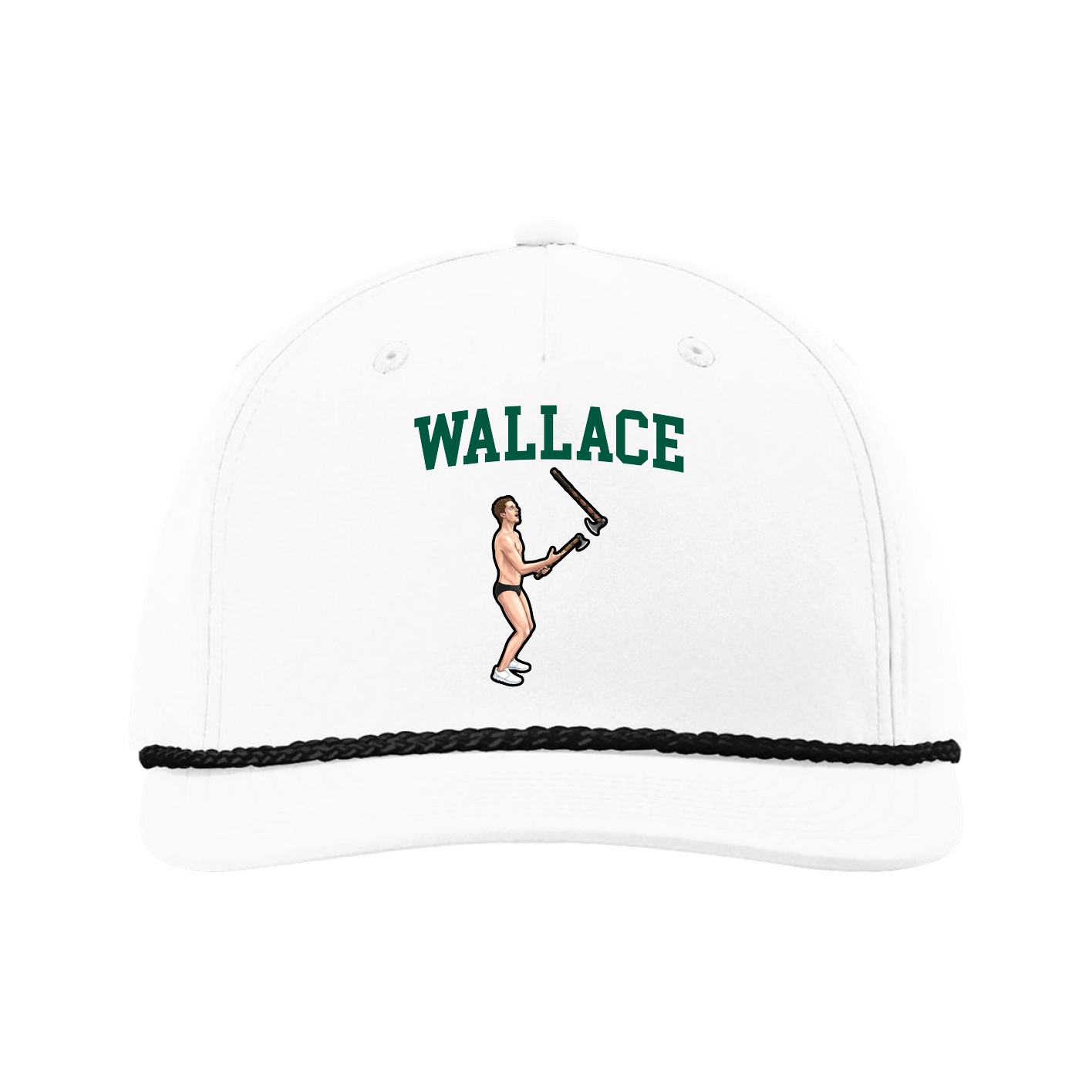 Five-Panel Classic Rope Cap — Shirsey in White