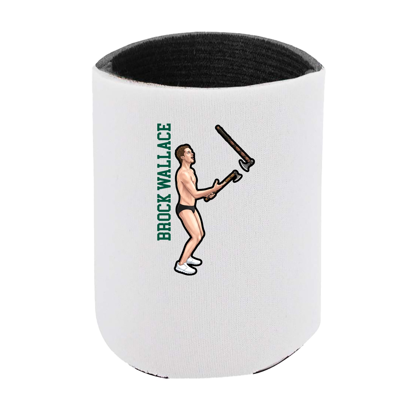 Can Holder — Name Vertical in White