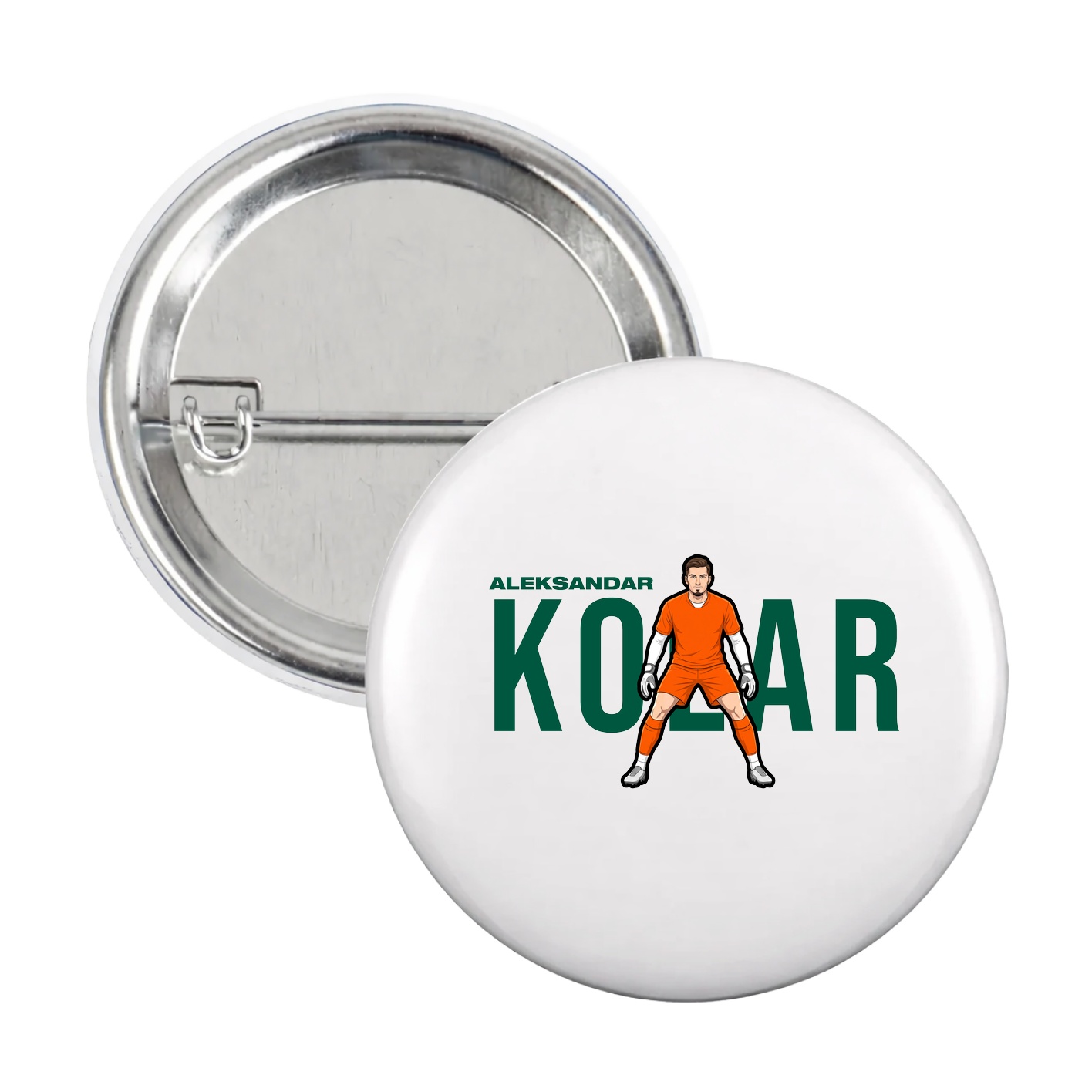Game Day Button — Player Name in White