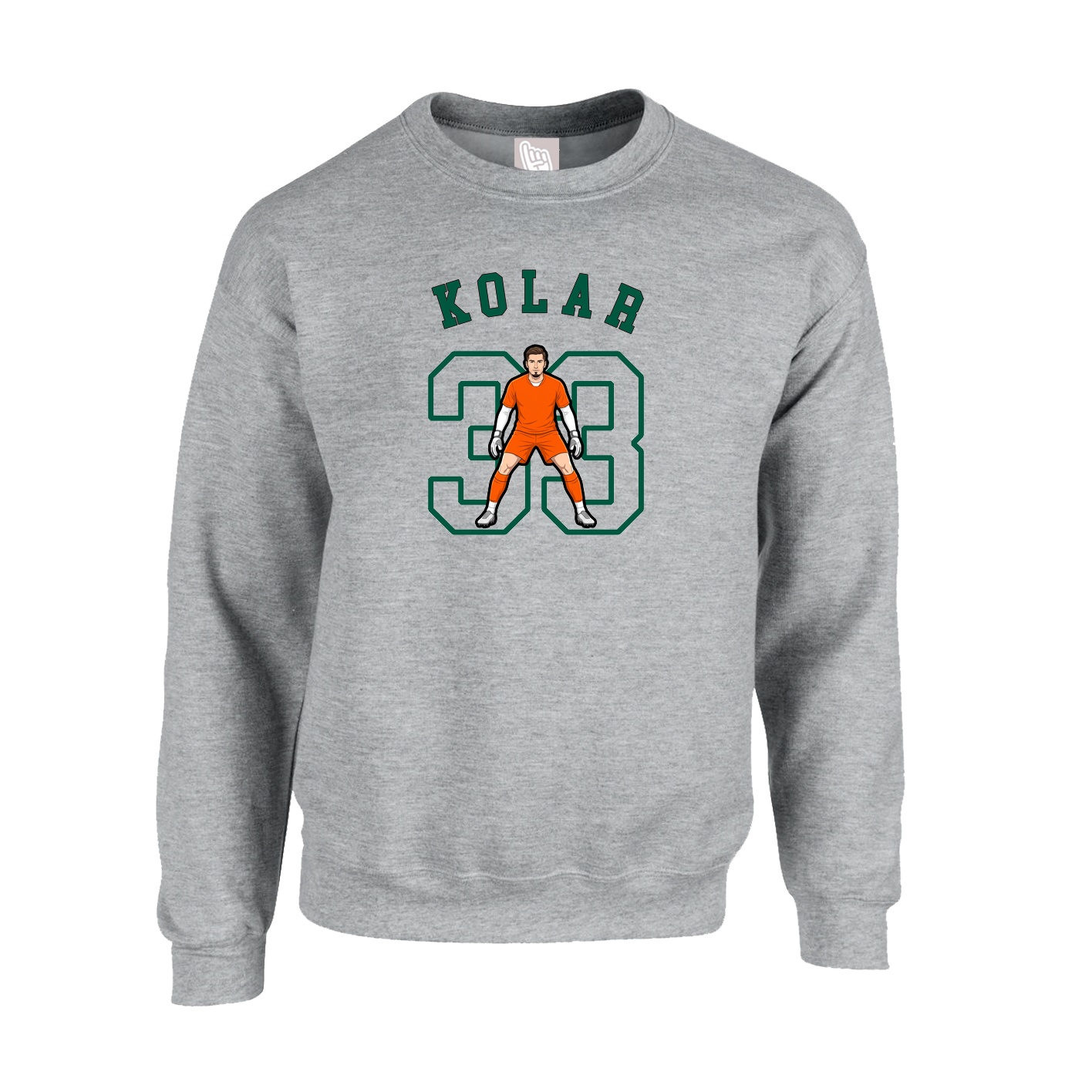 Fleece Crew — Shirsey Arch in Grey
