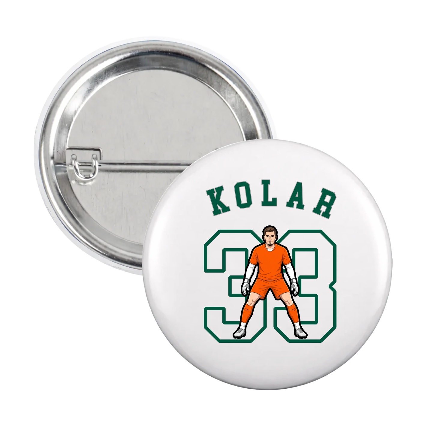 Game Day Button — Shirsey Arch in White