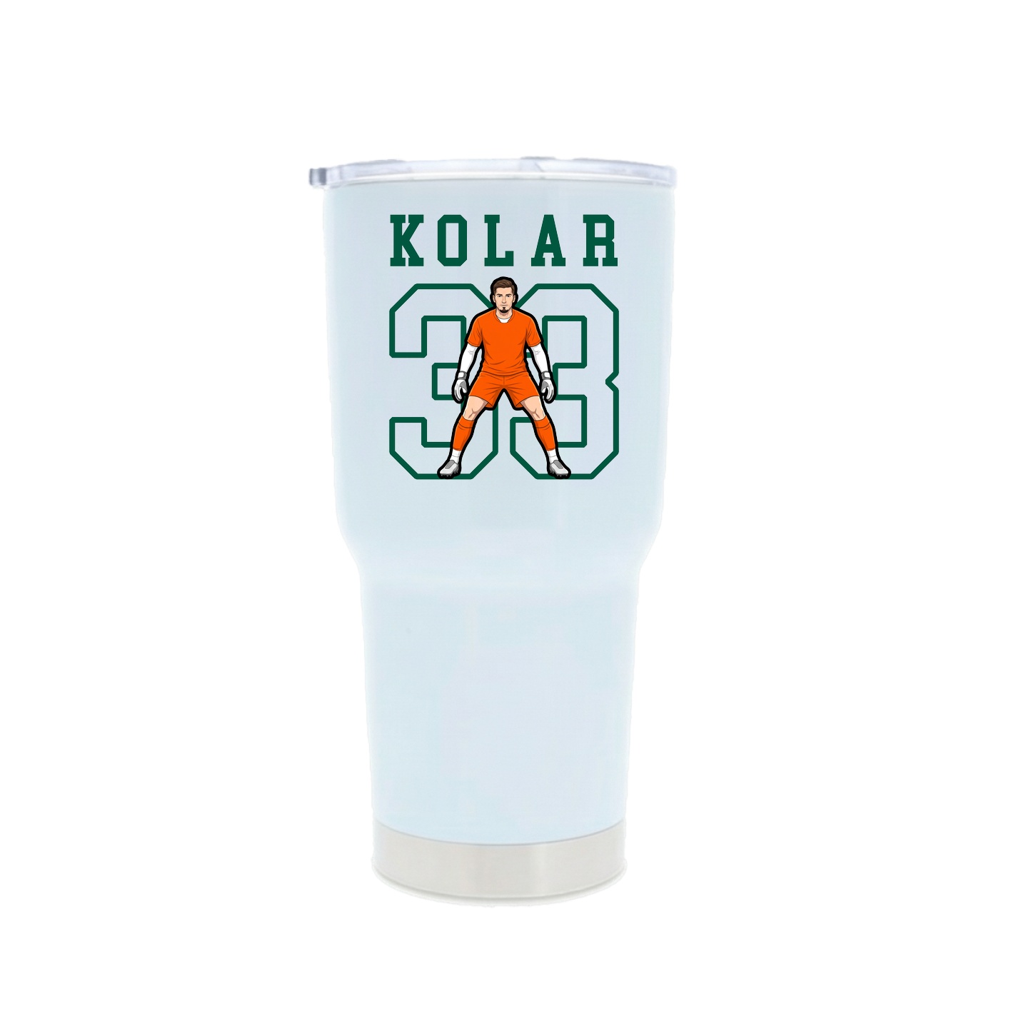 30oz Stainless Steel Tumbler — Shirsey in White