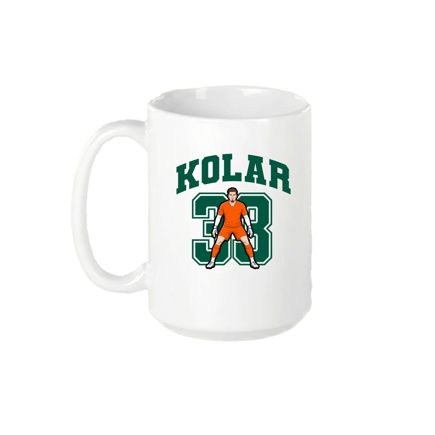 15oz Coffee Mug — Number in White