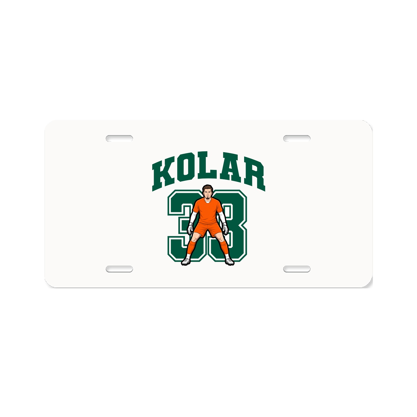 License Plate — Number in Classic