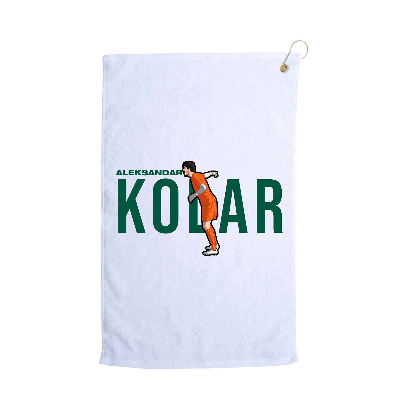 Golf Towel — Player Name in White