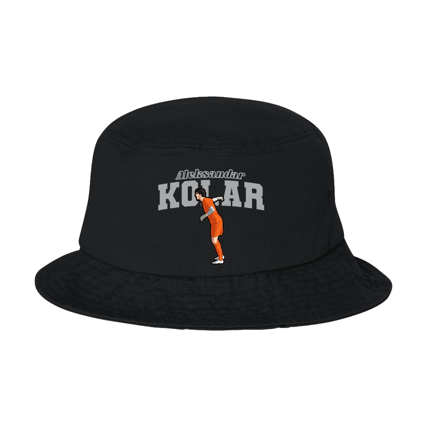 Bucket Cap — Name Arch in Black