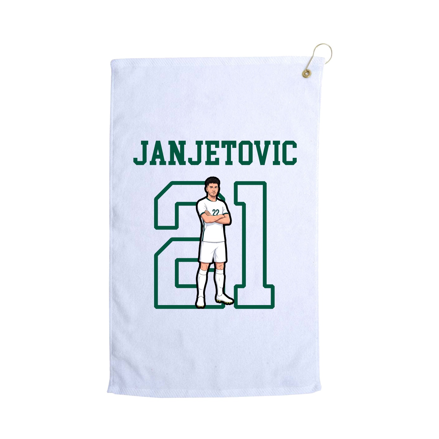 Golf Towel — Shirsey in White