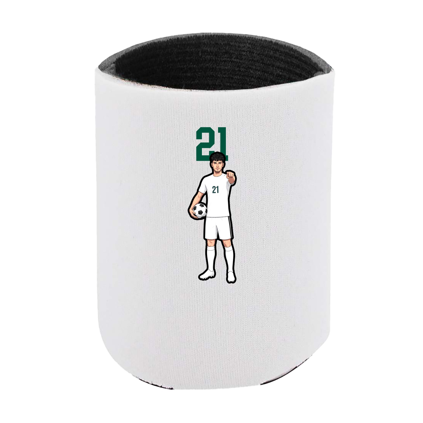 Can Holder — Number Top in White