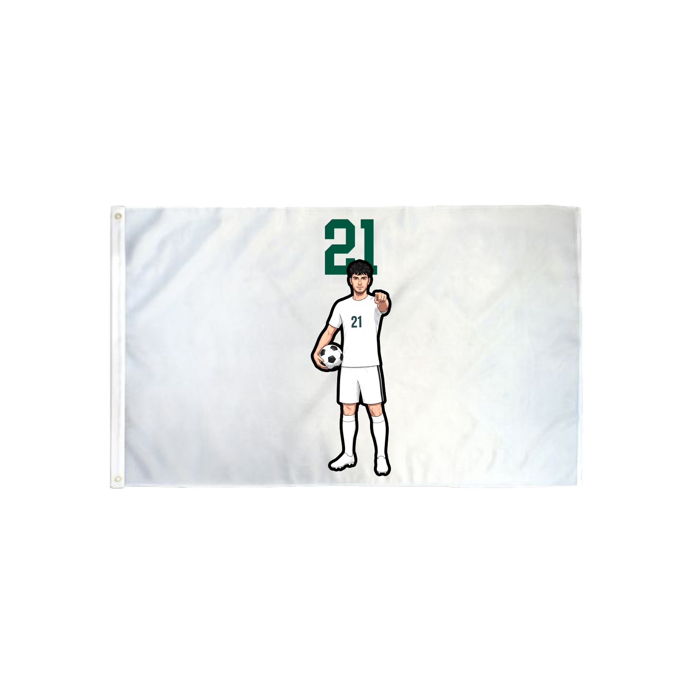 3x5 Flag — Number Top in Classic