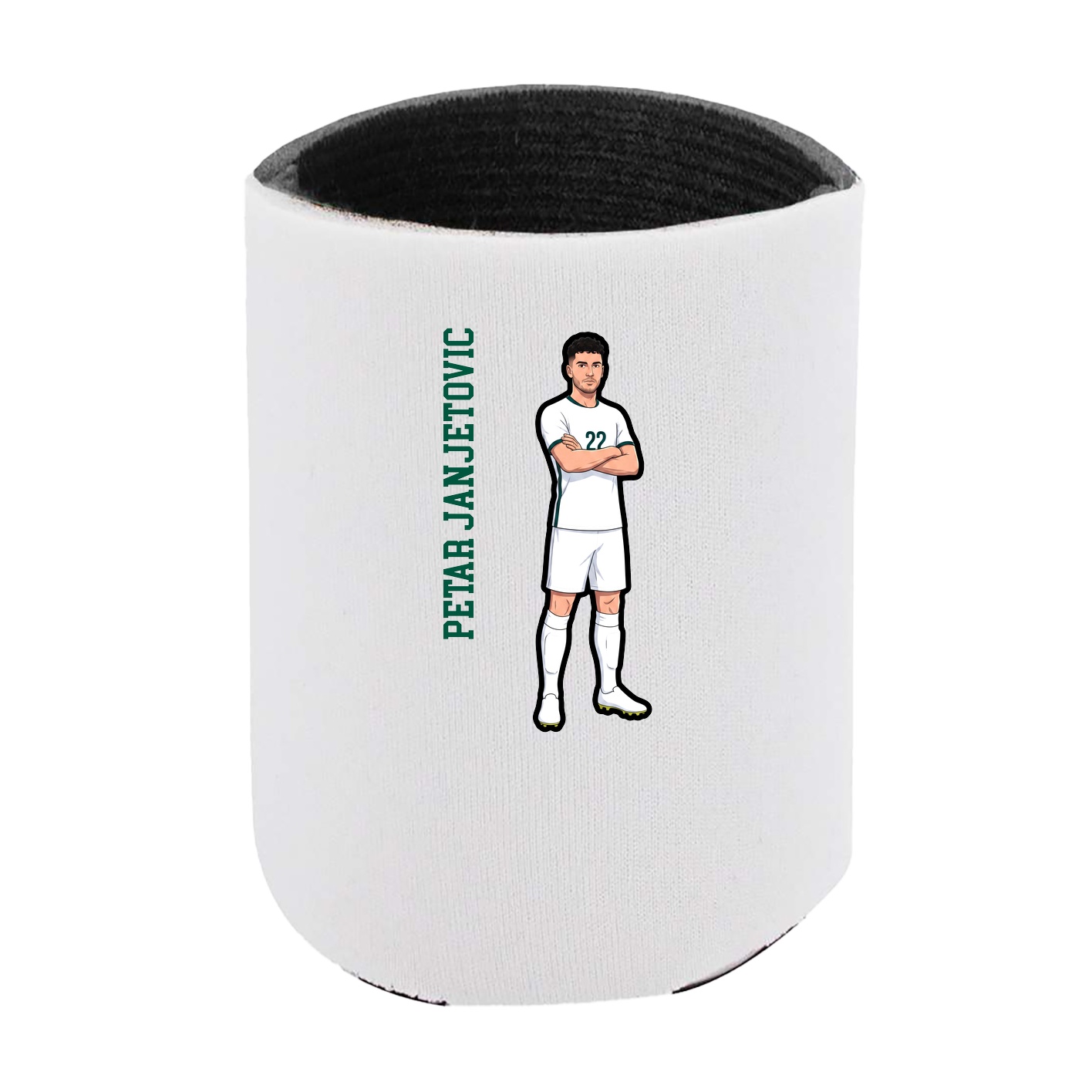 Can Holder — Name Vertical in White
