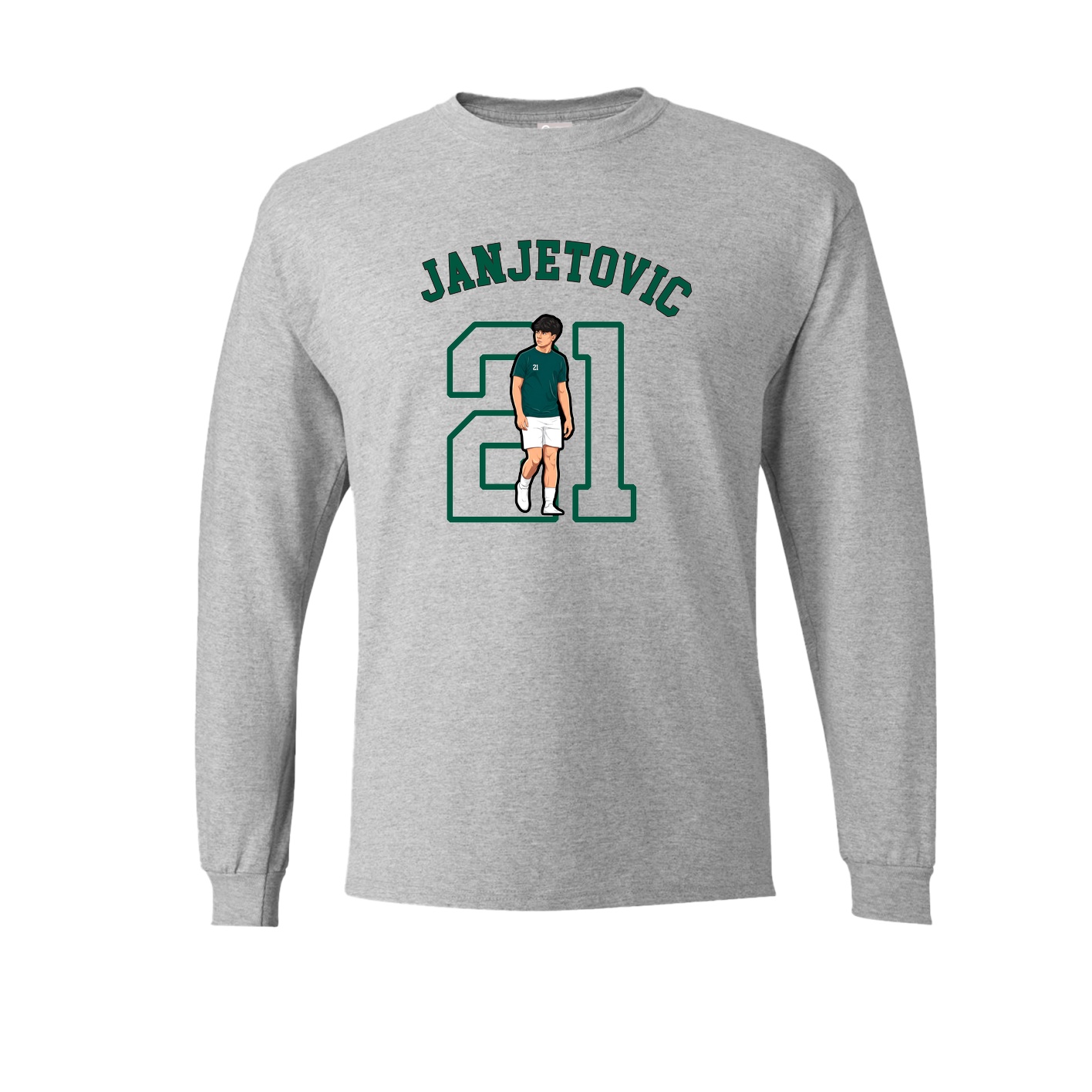 Long Sleeve Tee — Shirsey Arch in Grey