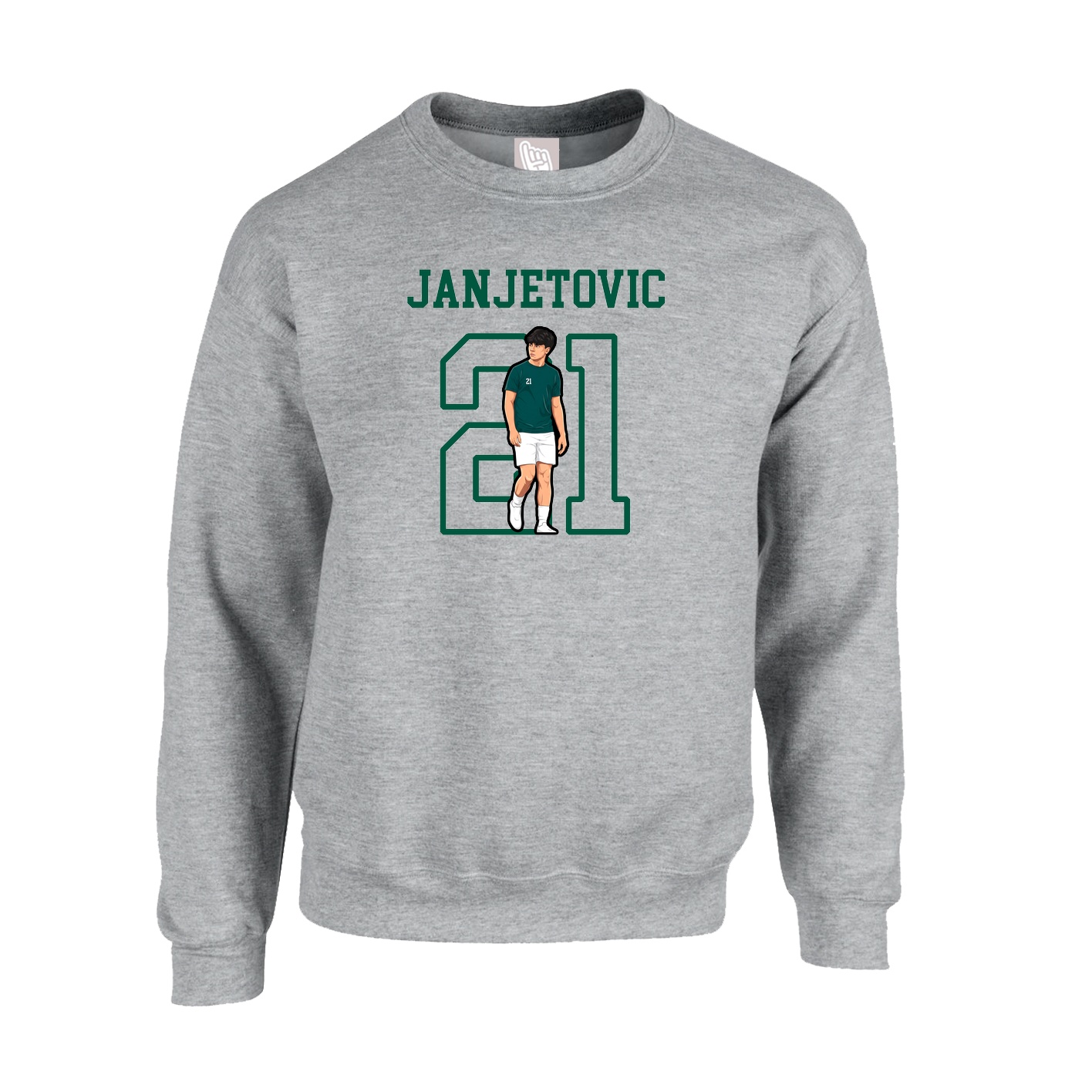 Fleece Crew — Shirsey in Grey