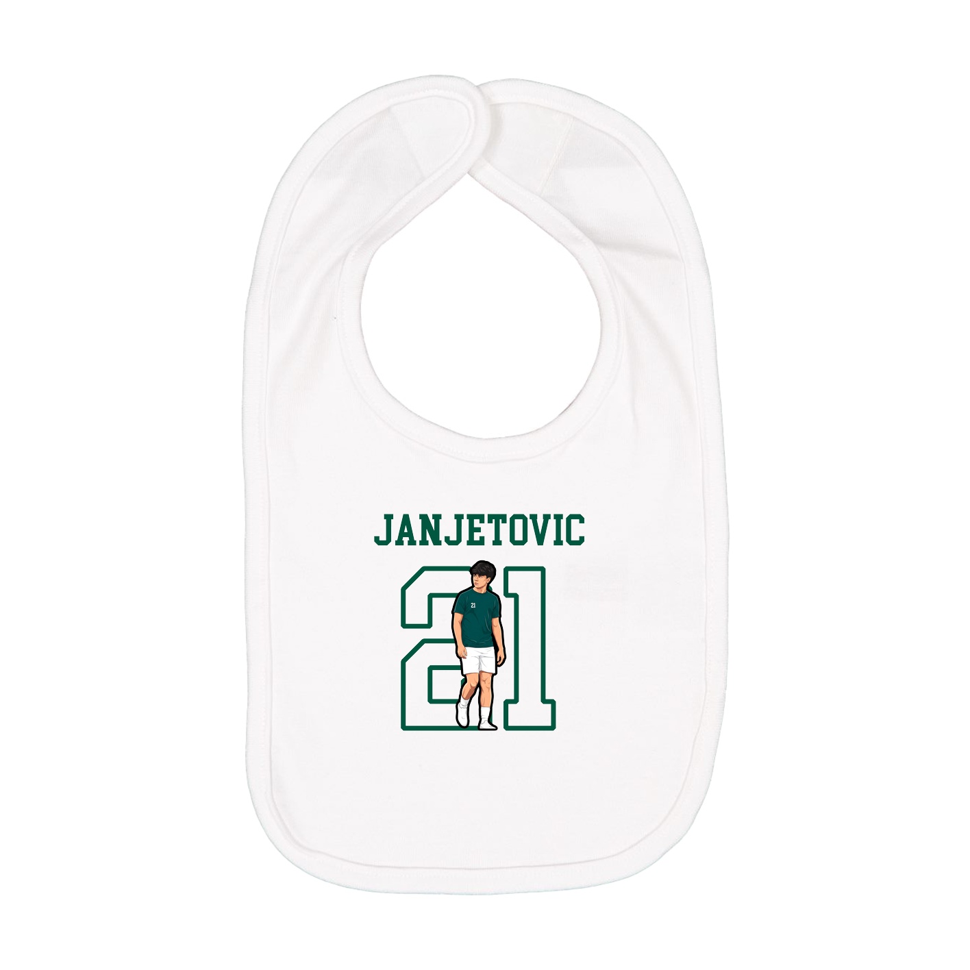 Infant Bib — Shirsey in White