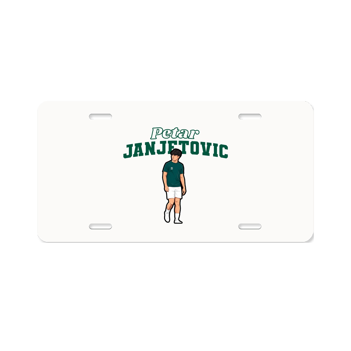 License Plate — Name Arch in Classic