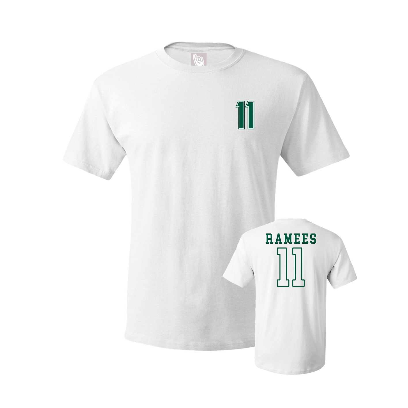 Youth Tee — Chest Back in White
