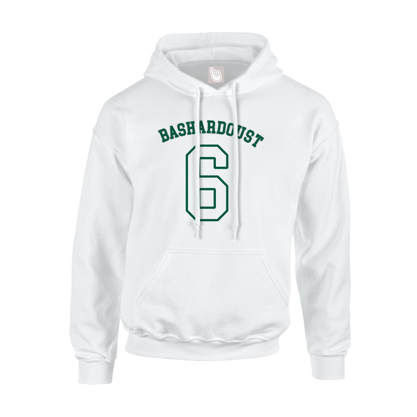 Youth Hoodie — Shirsey Arch in White