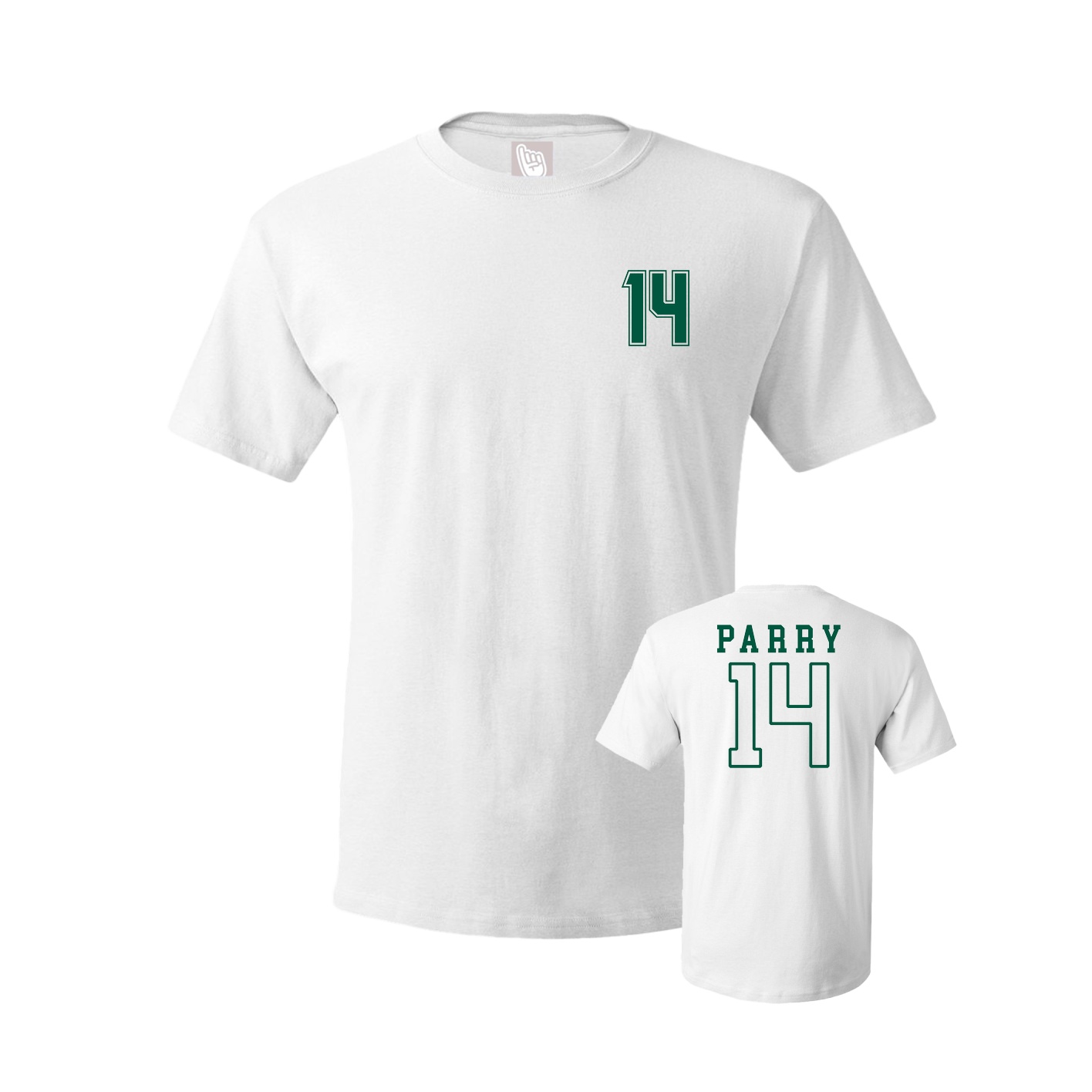 Youth Tee — Chest Back in White