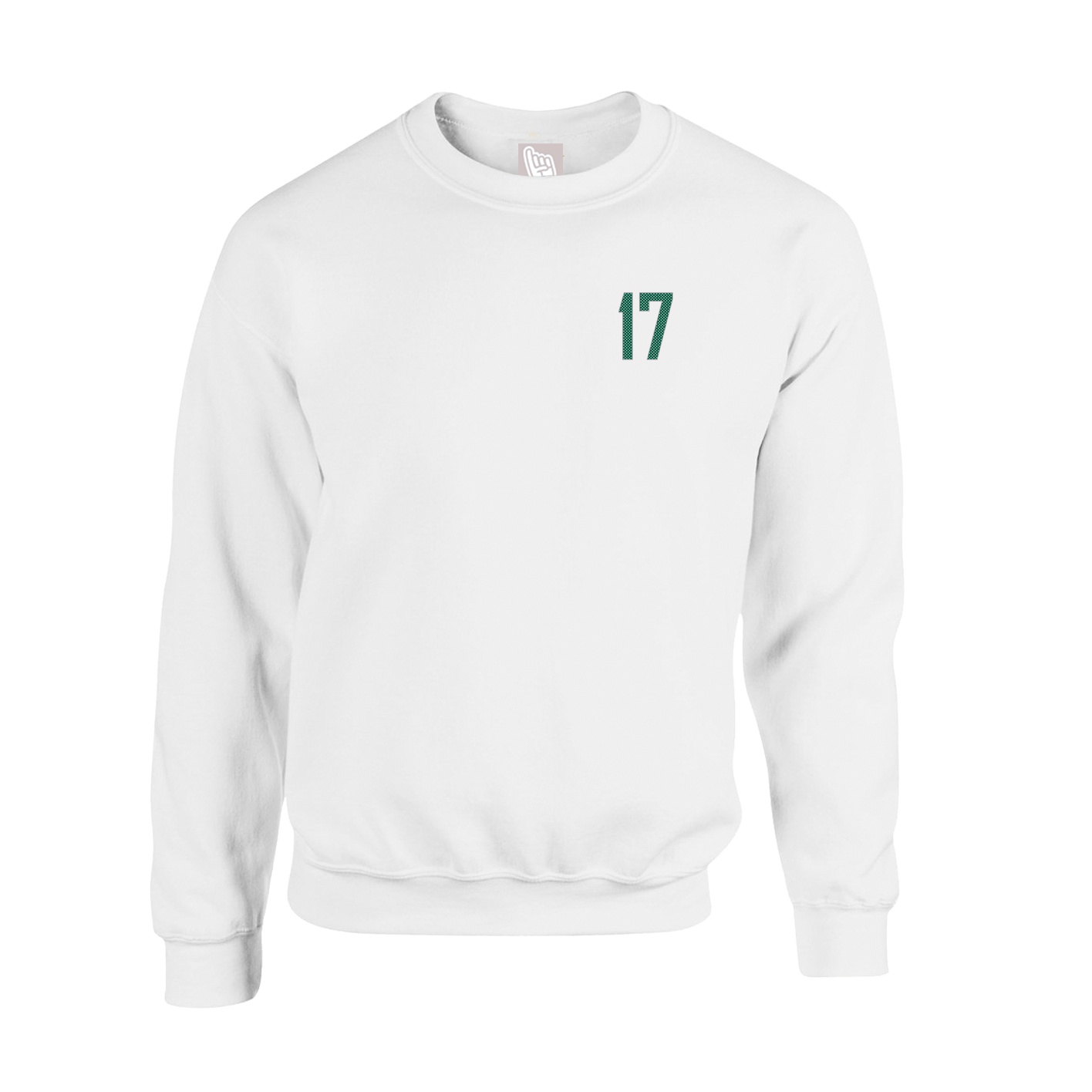 Fleece Crew — Front Shirsy in White