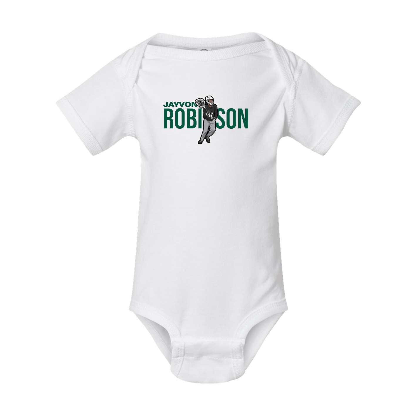 Baby Onesie — Player Name in White