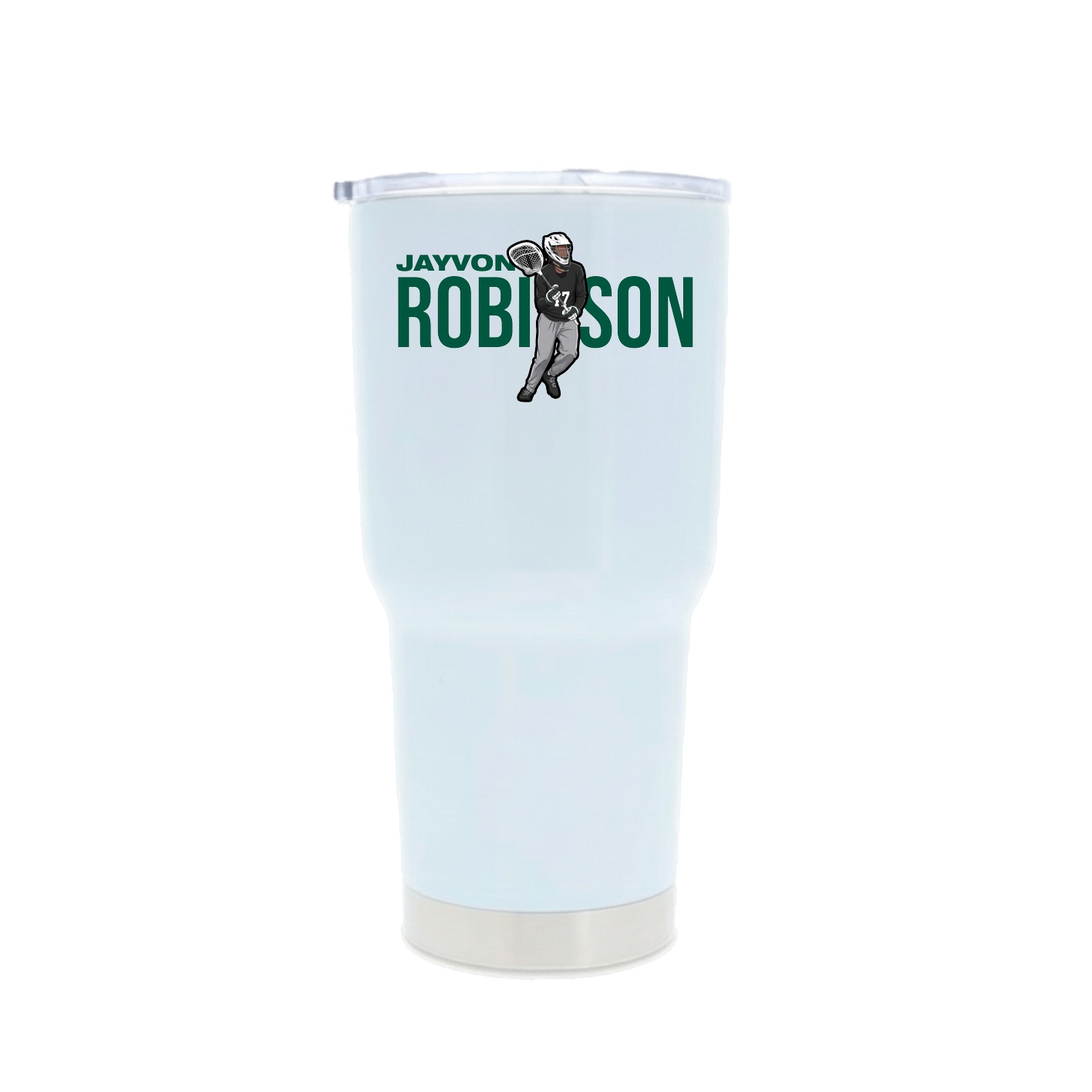 30oz Stainless Steel Tumbler — Player Name in White
