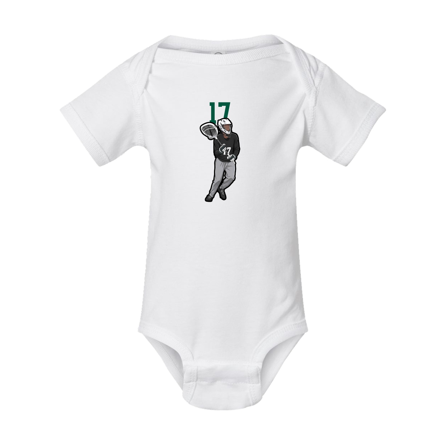 Baby Onesie — Number Top in White