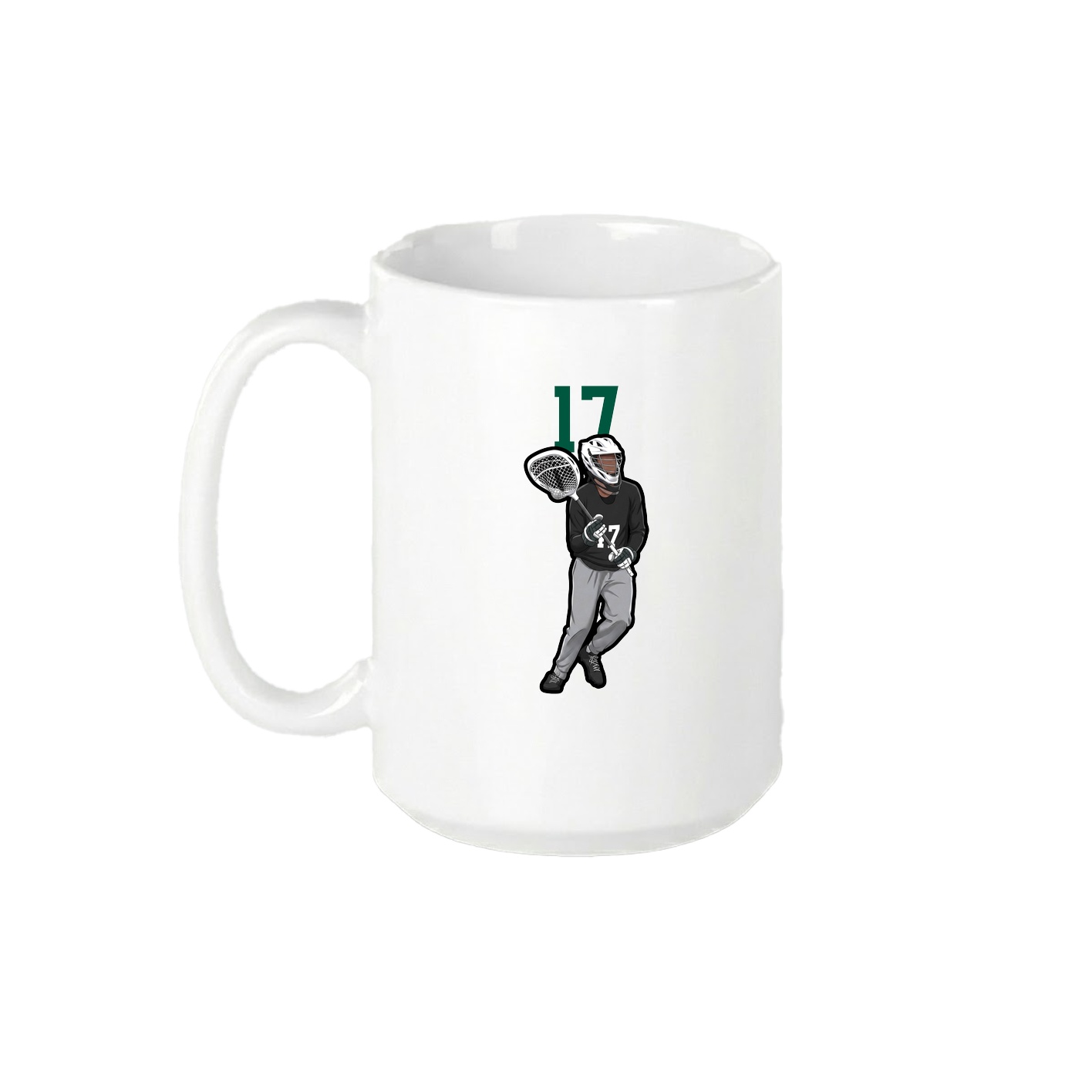 15oz Coffee Mug — Number Top in White