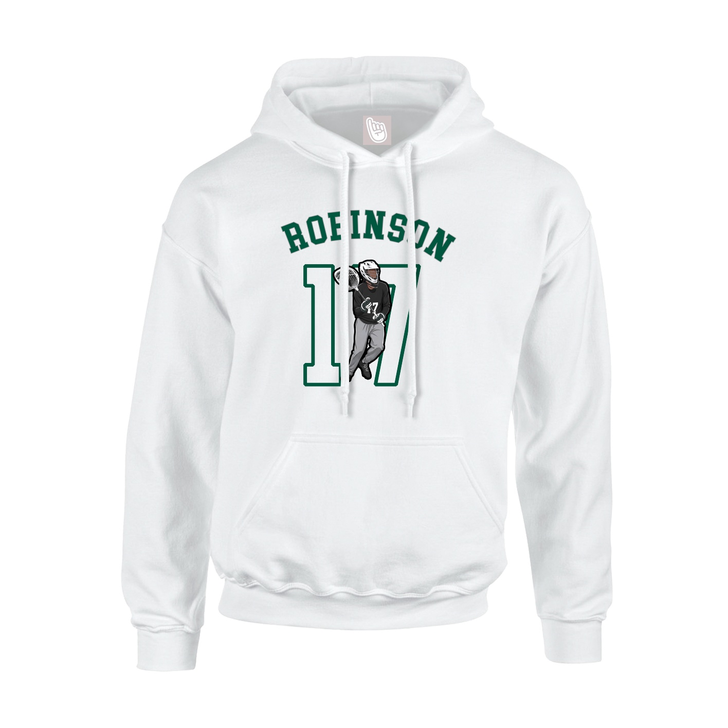 Youth Hoodie — Shirsey Arch in White