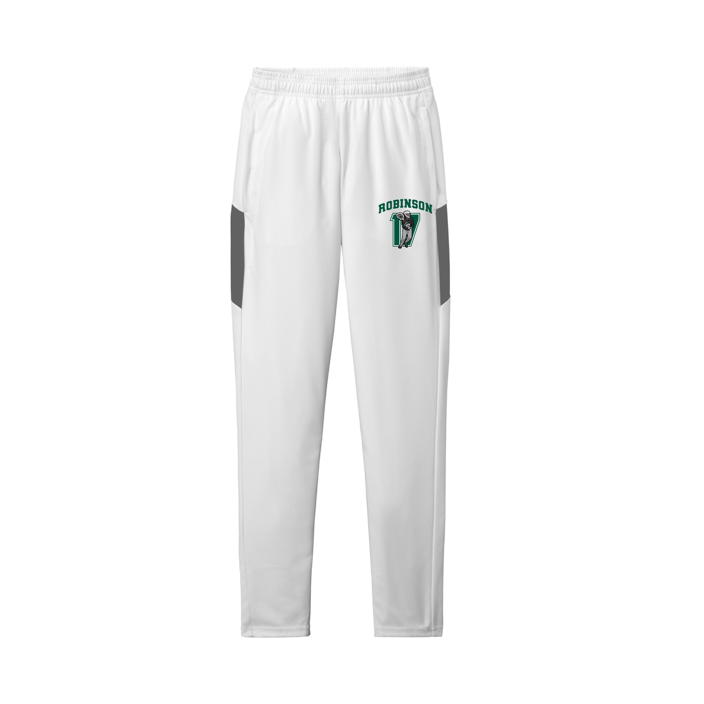 Team Travel Pant — Number in White/Grey