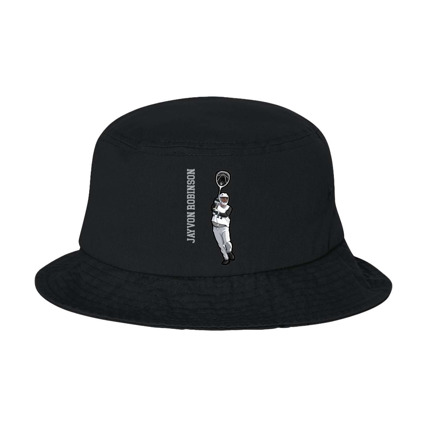 Bucket Cap — Name Vertical in Black